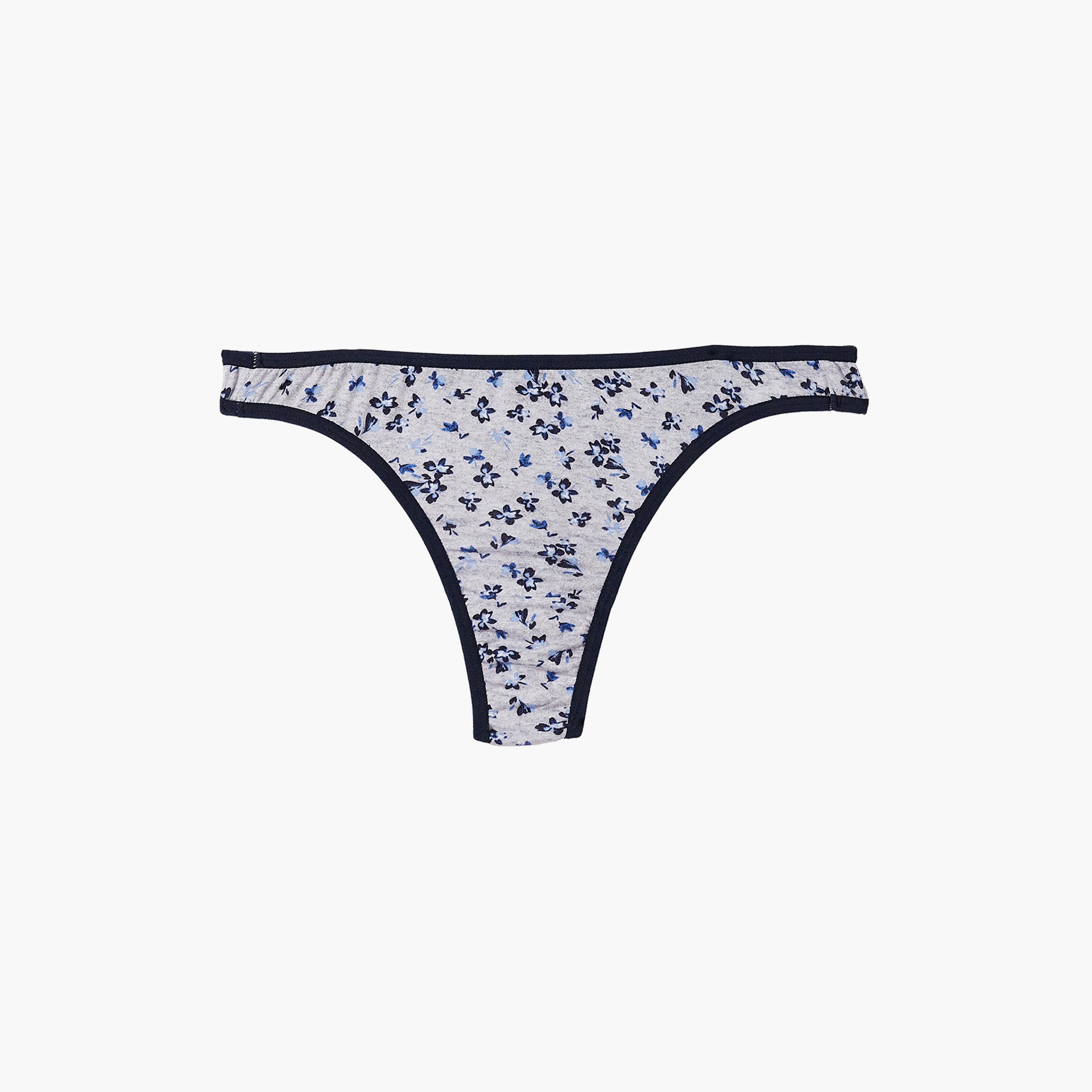 Clovia Pack of 5 Low Waist Printed Women's Thong with Inner Elastic - Cotton-women-clothing-lingerie-panties-image-26
