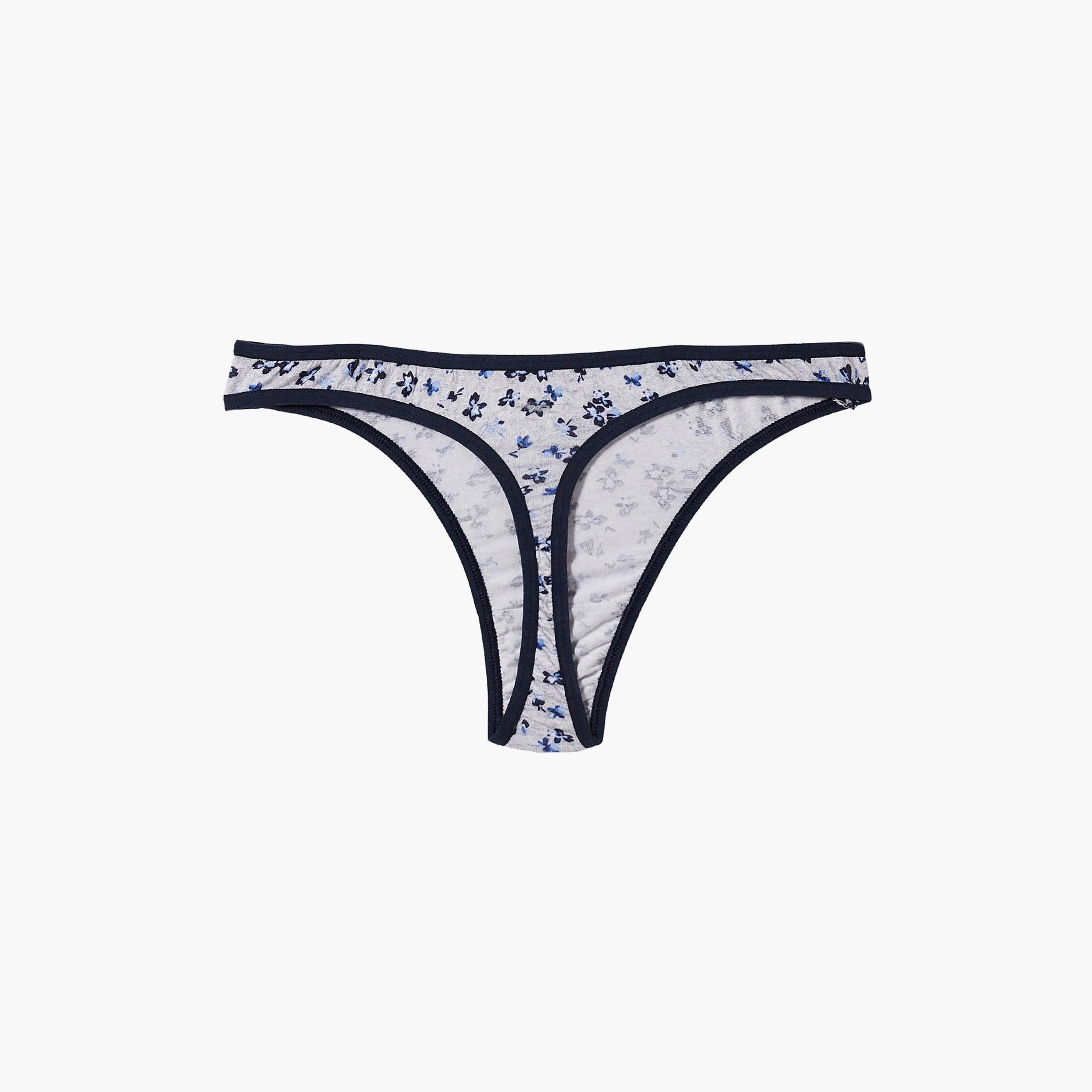 مجموعة من 5 سراويل داخلية نسائية مطبوعة منخفضة الخصر مع مطاط داخلي من كلوفيا - قطن-women-clothing-lingerie-panties-image-27