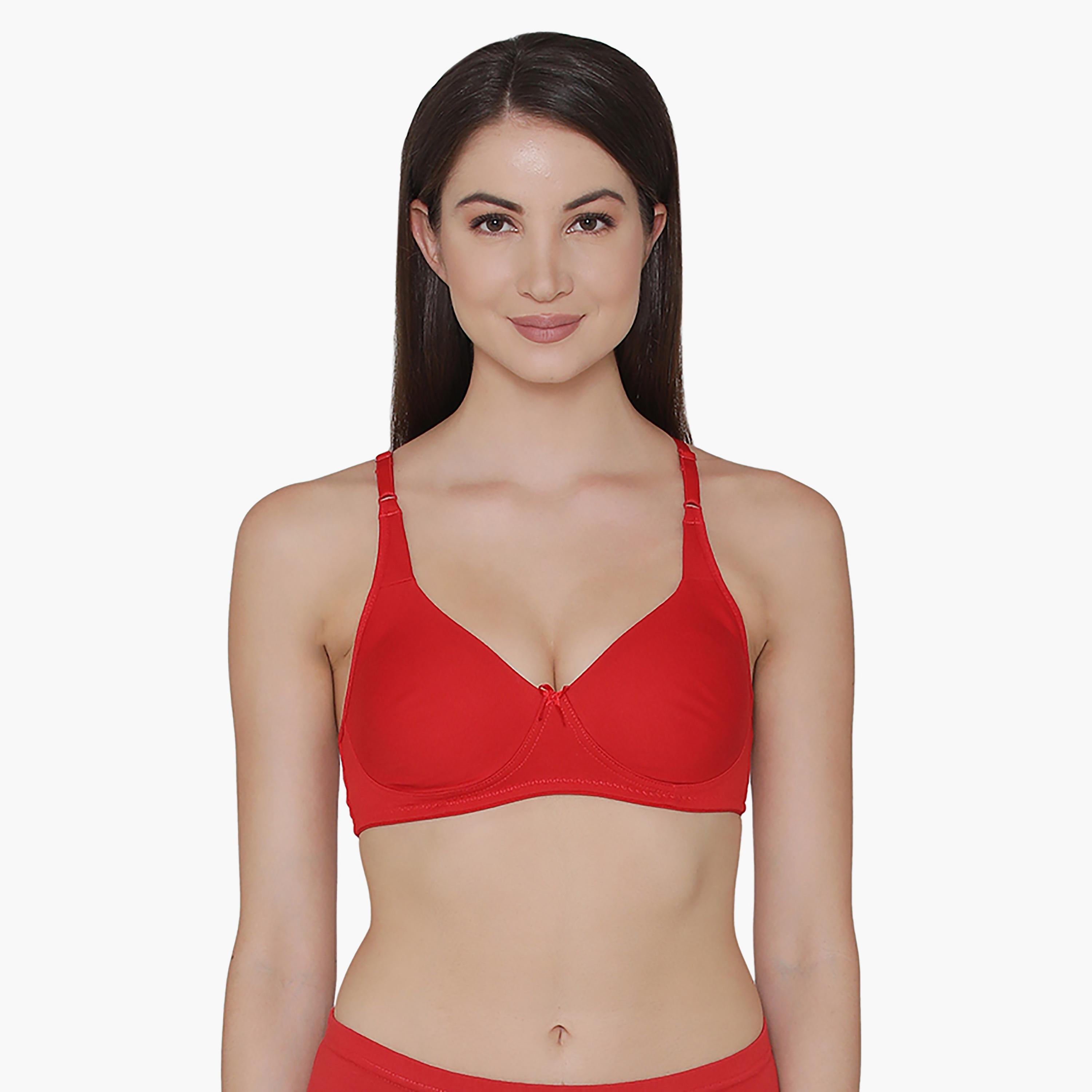 مجموعة من 2 حمالة صدر ويرفري ذات صلبة قطنية غير مبطنة ذات تغطية كاملة من كلوفيا-women-clothing-lingerie-bras-image-2