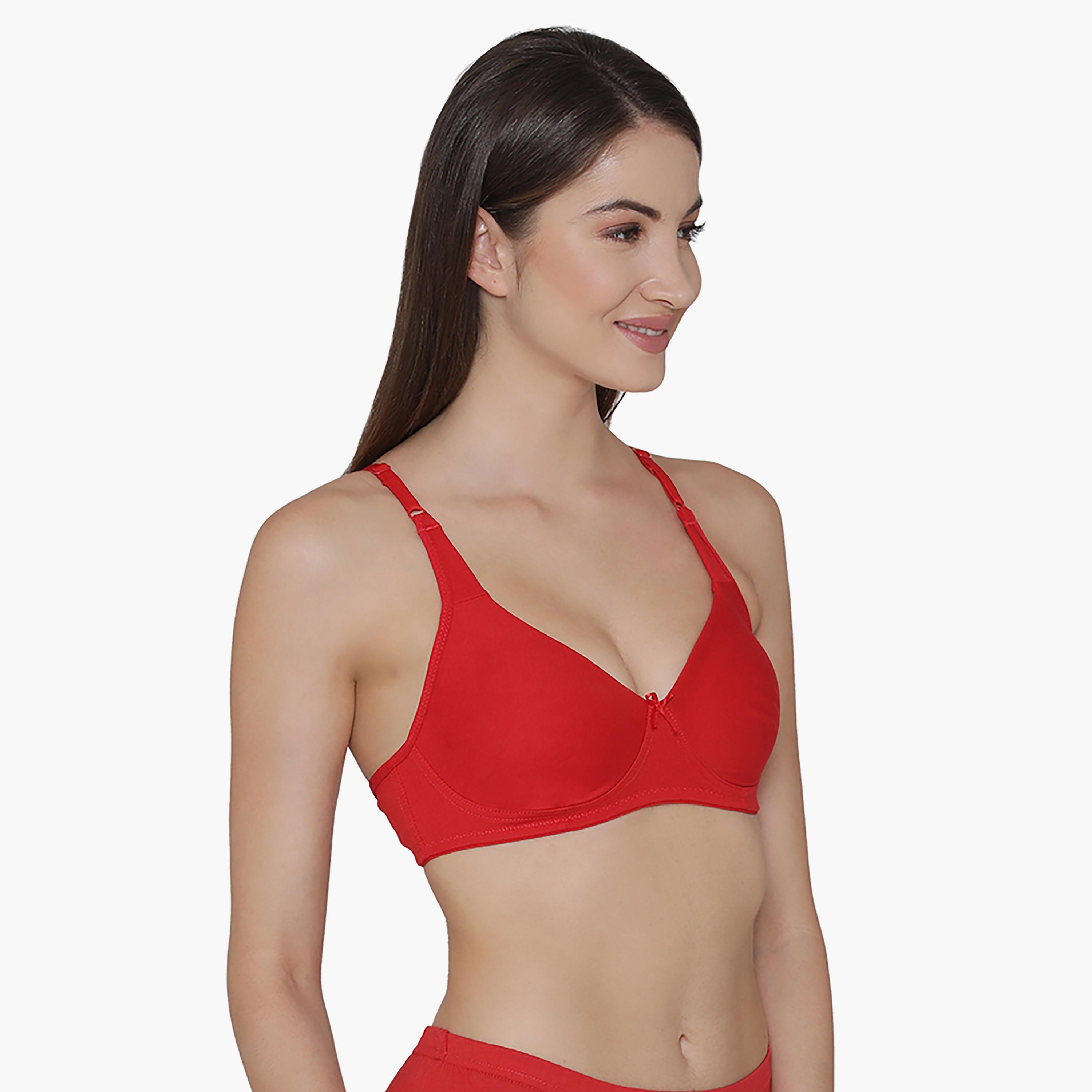 مجموعة من 2 حمالة صدر ويرفري ذات صلبة قطنية غير مبطنة ذات تغطية كاملة من كلوفيا-women-clothing-lingerie-bras-image-3