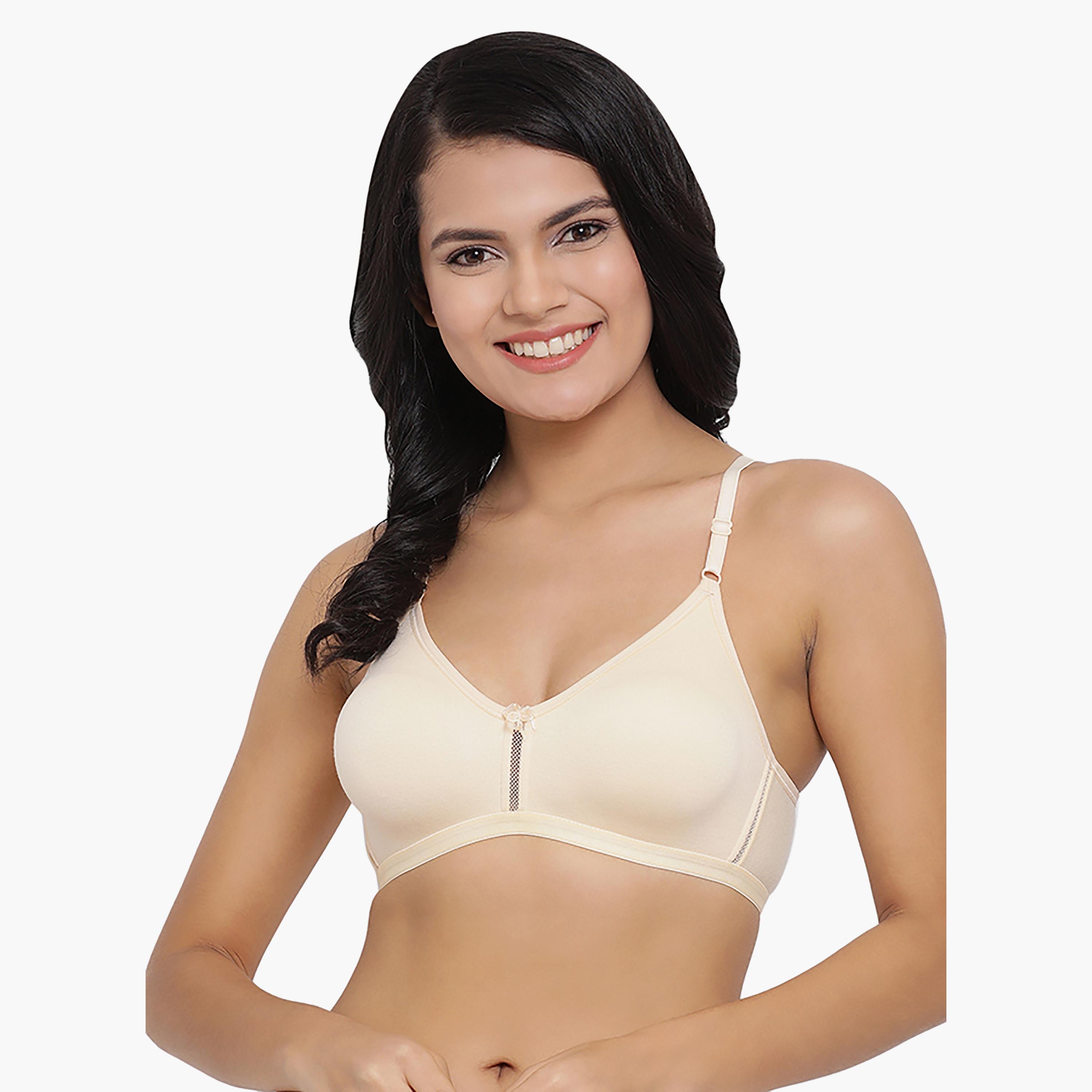 مجموعة من 2 حمالة صدر ويرفري ذات صلبة قطنية غير مبطنة ذات تغطية كاملة من كلوفيا-women-clothing-lingerie-bras-image-7