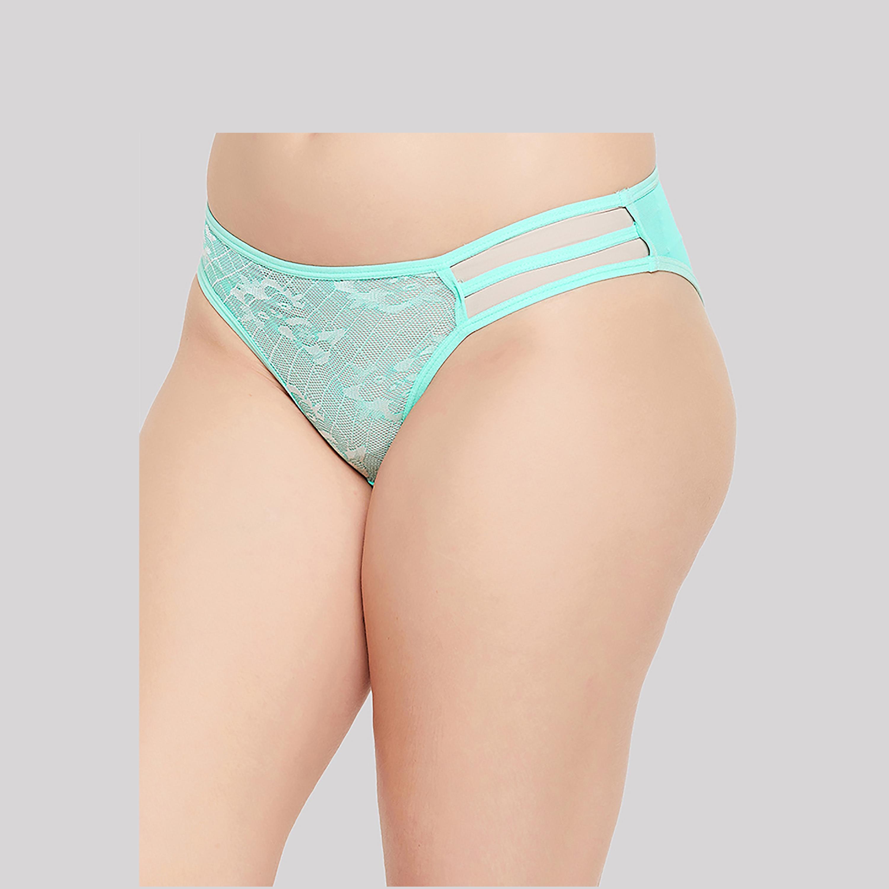 مجموعة كلوفيا مكونة من 3 سراويل بيكيني ذات دانتيل بخصر منخفض مع مزين كيج-women-clothing-lingerie-panties-image-3