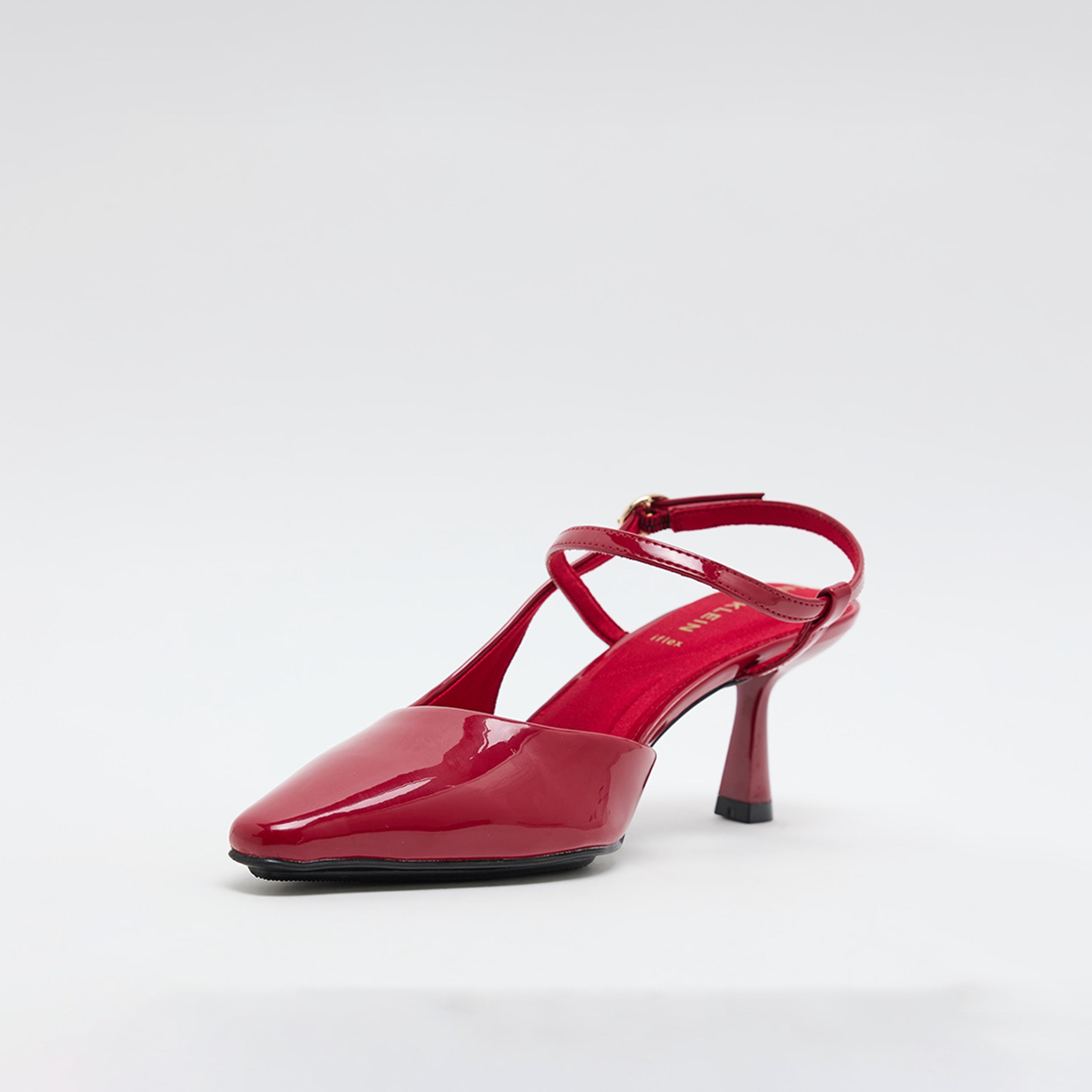 آن كلين - حذاء نسائي بكعب عالٍ واسع من الأسفل مع إبزيم-women-shoes-sandals-heeled-image-1