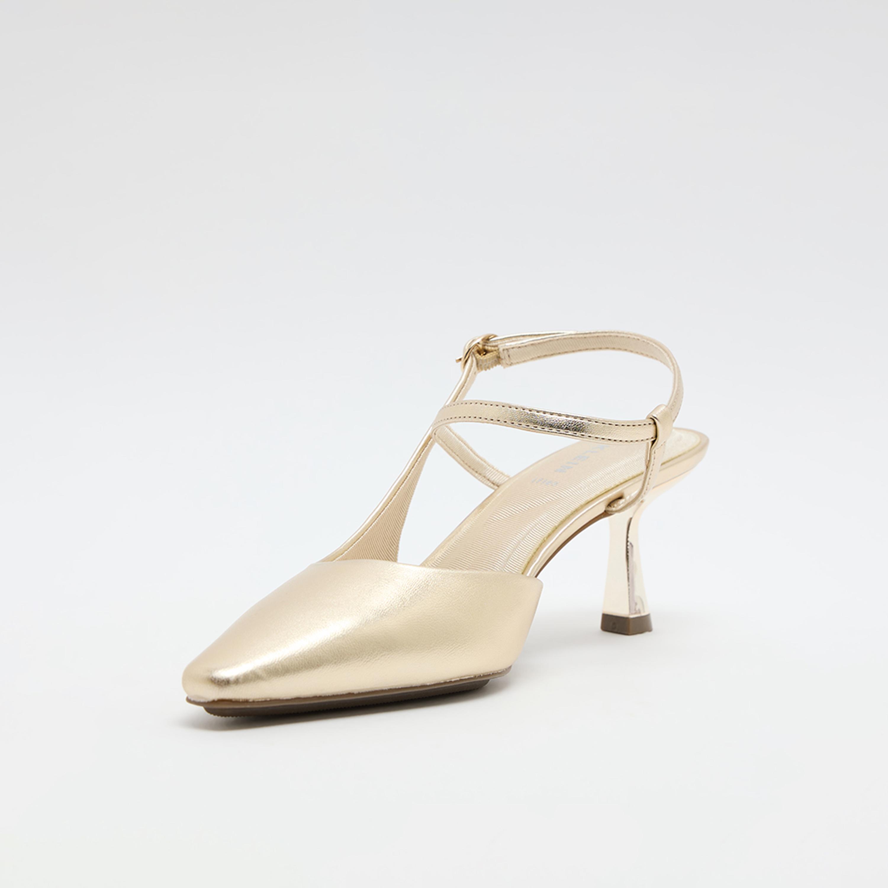 آن كلين - حذاء نسائي بكعب عالٍ واسع من الأسفل مع إبزيم-women-shoes-sandals-heeled-image-7