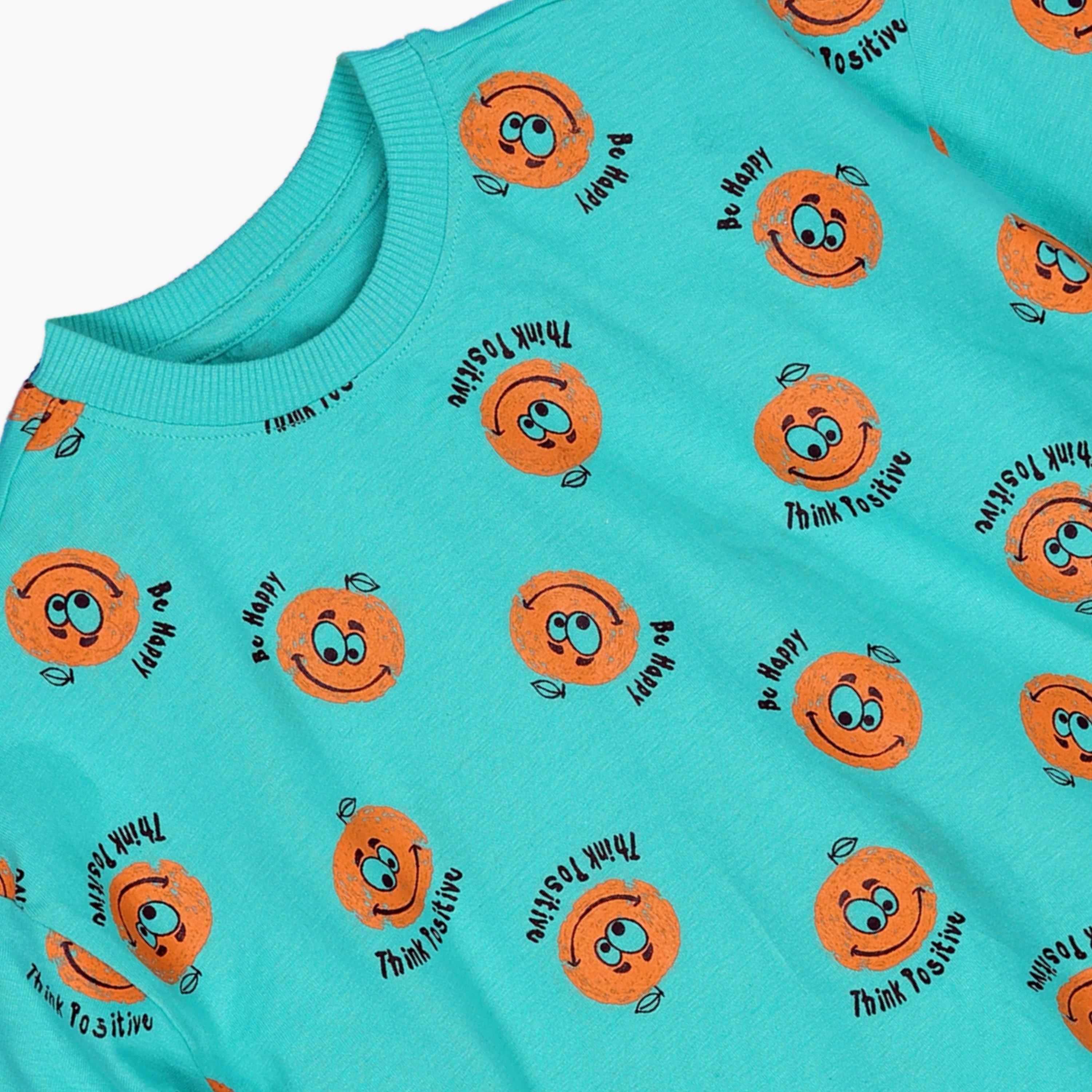 AIKO 2-Piece Printed Short Sleeves T-Shirt with Shorts Set-boys-clothing-nightwear-image-2