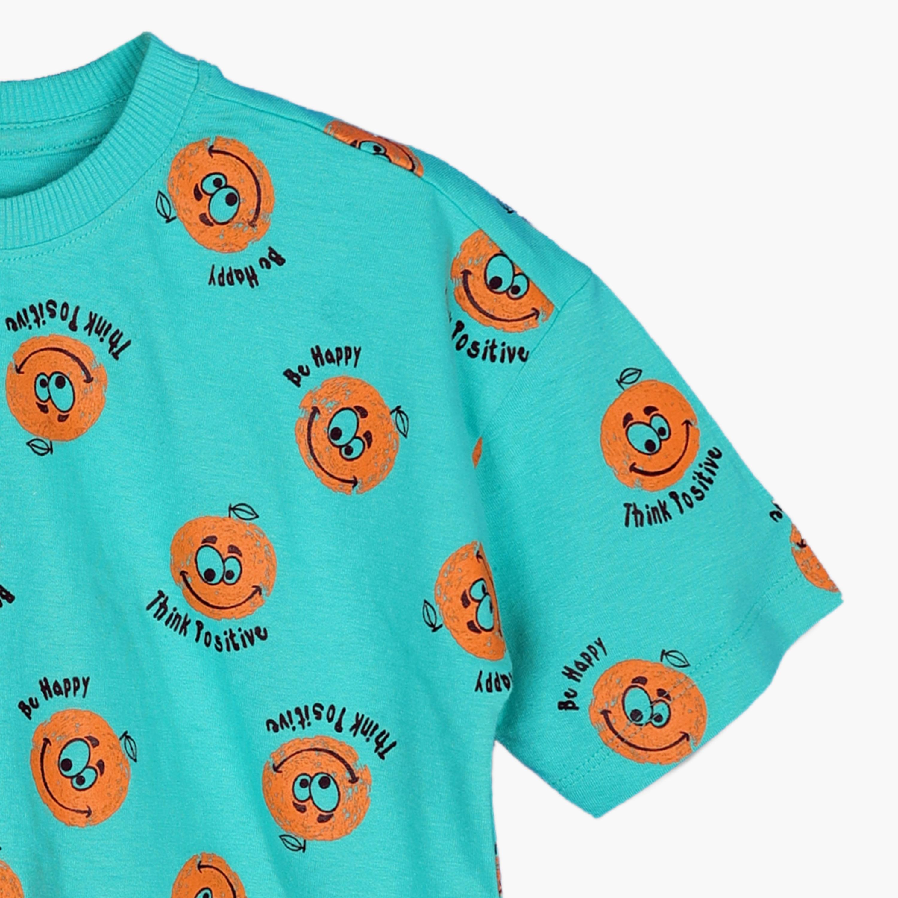 AIKO 2-Piece Printed Short Sleeves T-Shirt with Shorts Set-boys-clothing-nightwear-image-3