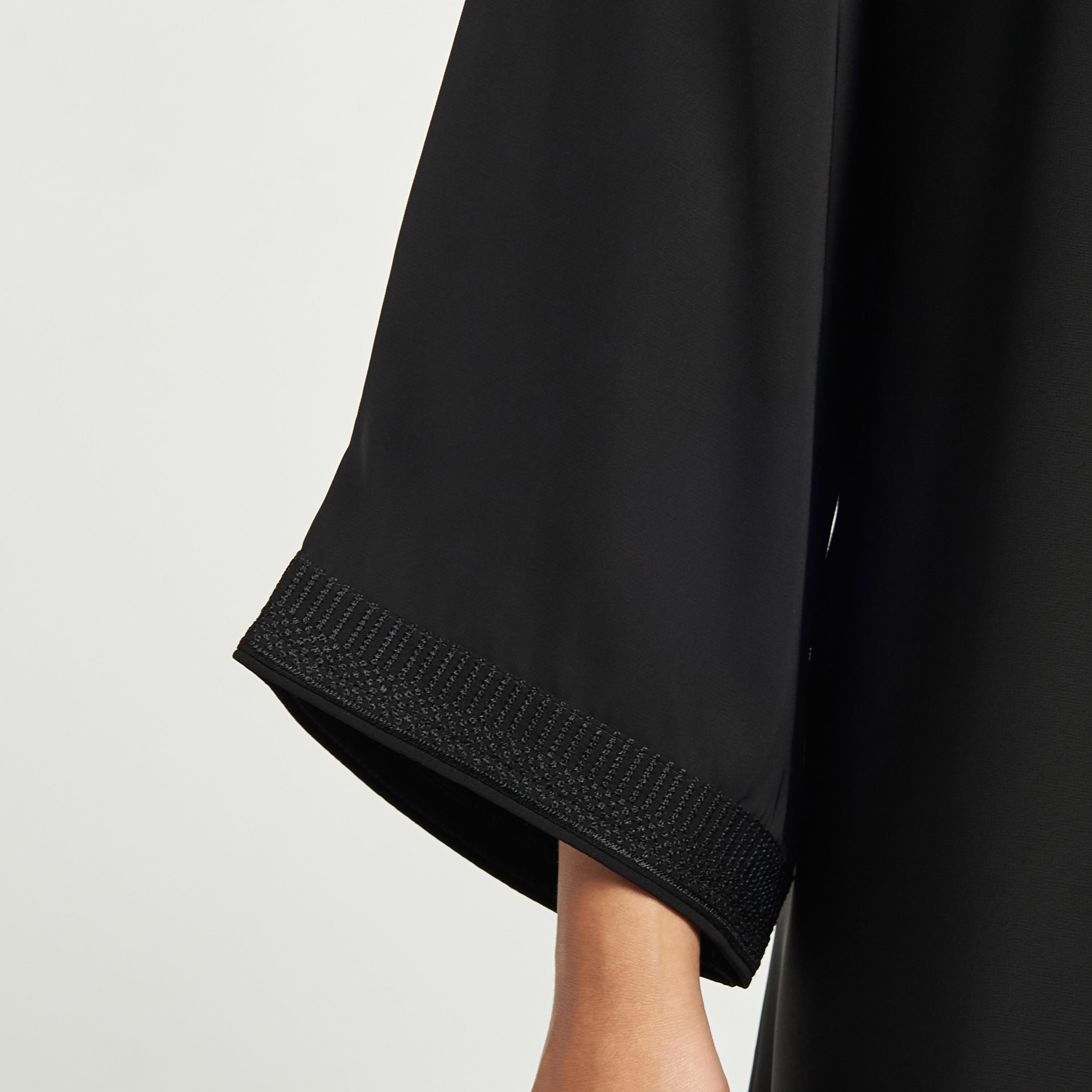Hadiyath Al Madinah Embellished V-neck Abaya with Hijab-women-arabicclothing-abayas-image-3