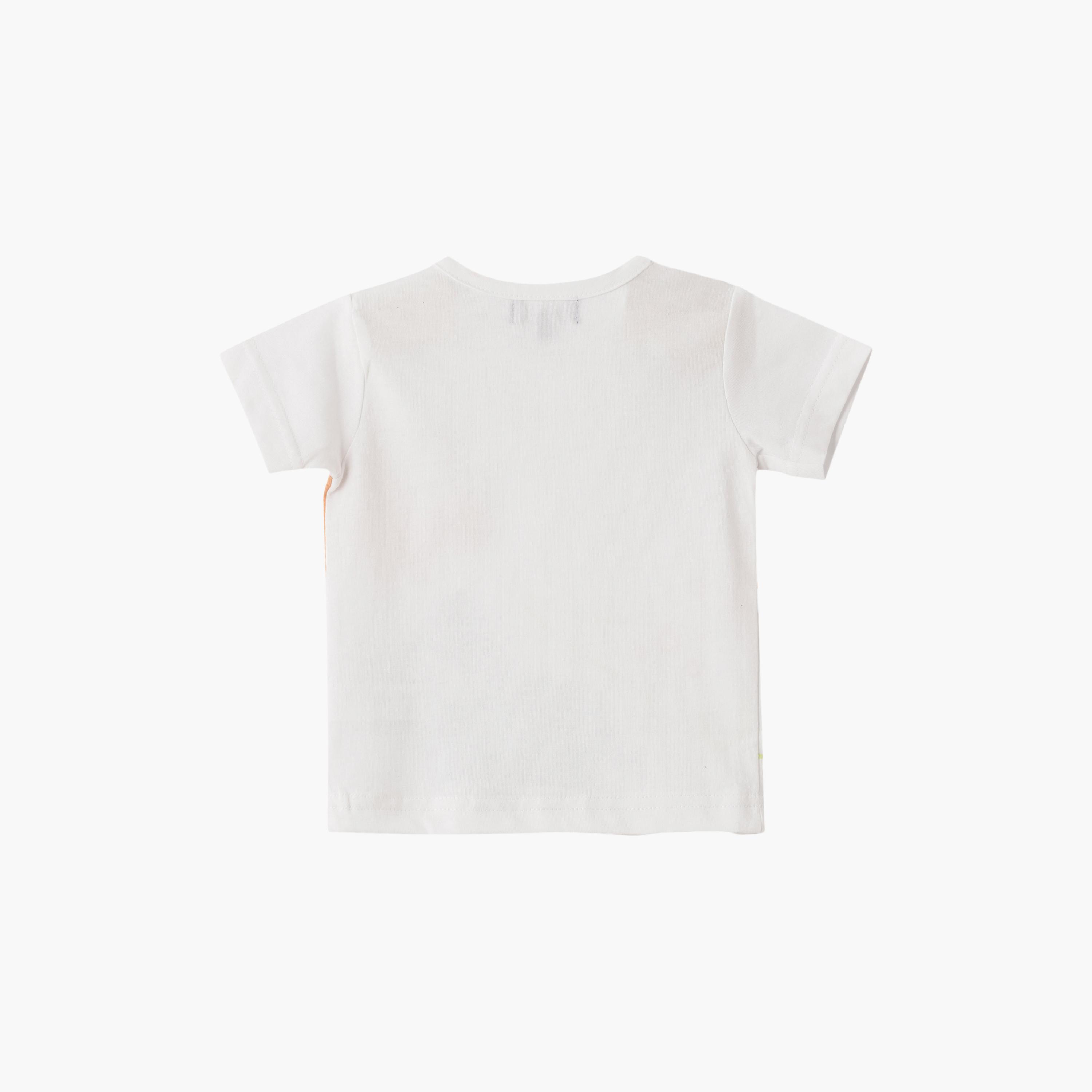 UniqKidz Cotton Short Sleeves Dino Printed T- Shirt-baby-boys-clothing-tshirtsandpolos-image-2