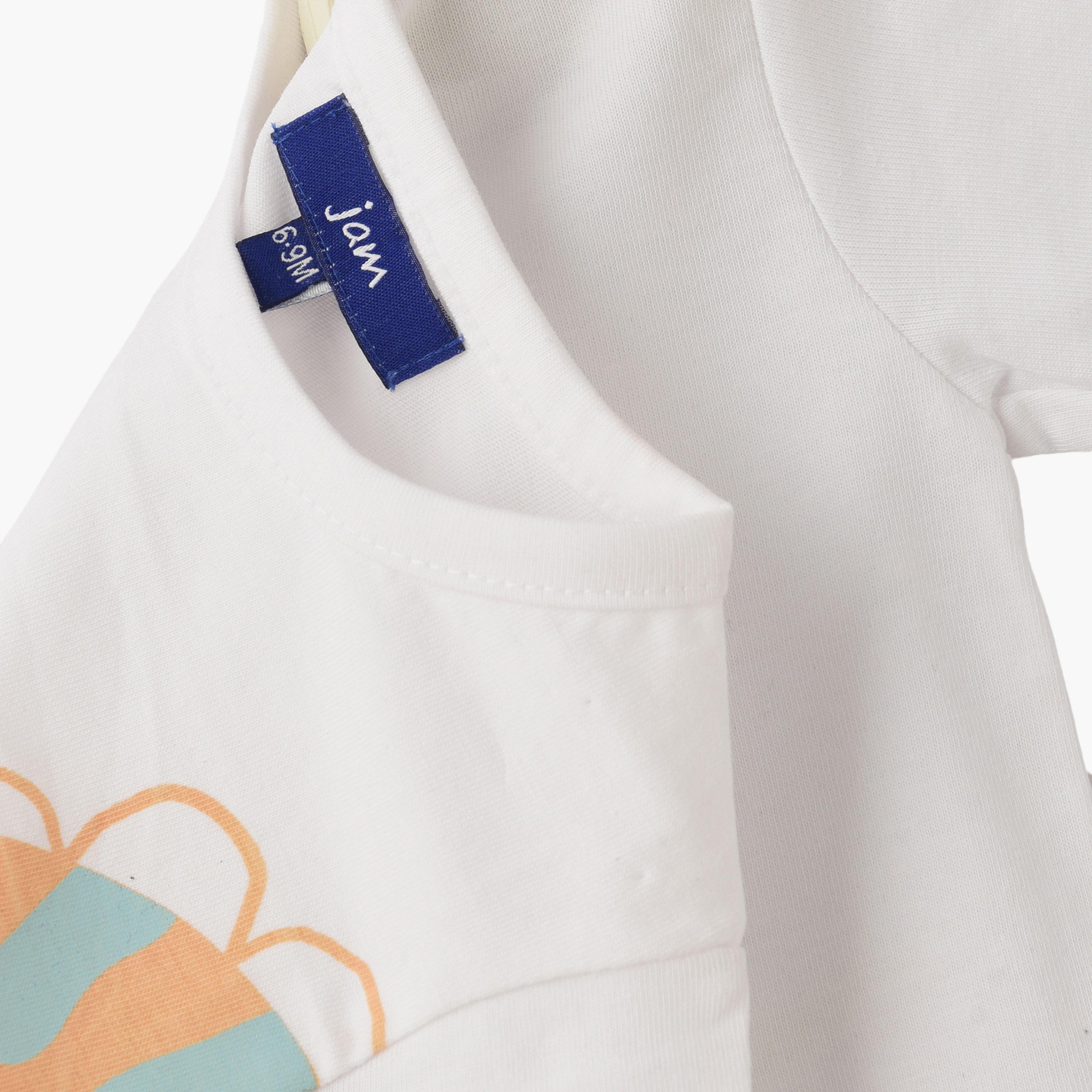 UniqKidz Cotton Short Sleeves Dino Printed T- Shirt-baby-boys-clothing-tshirtsandpolos-image-3