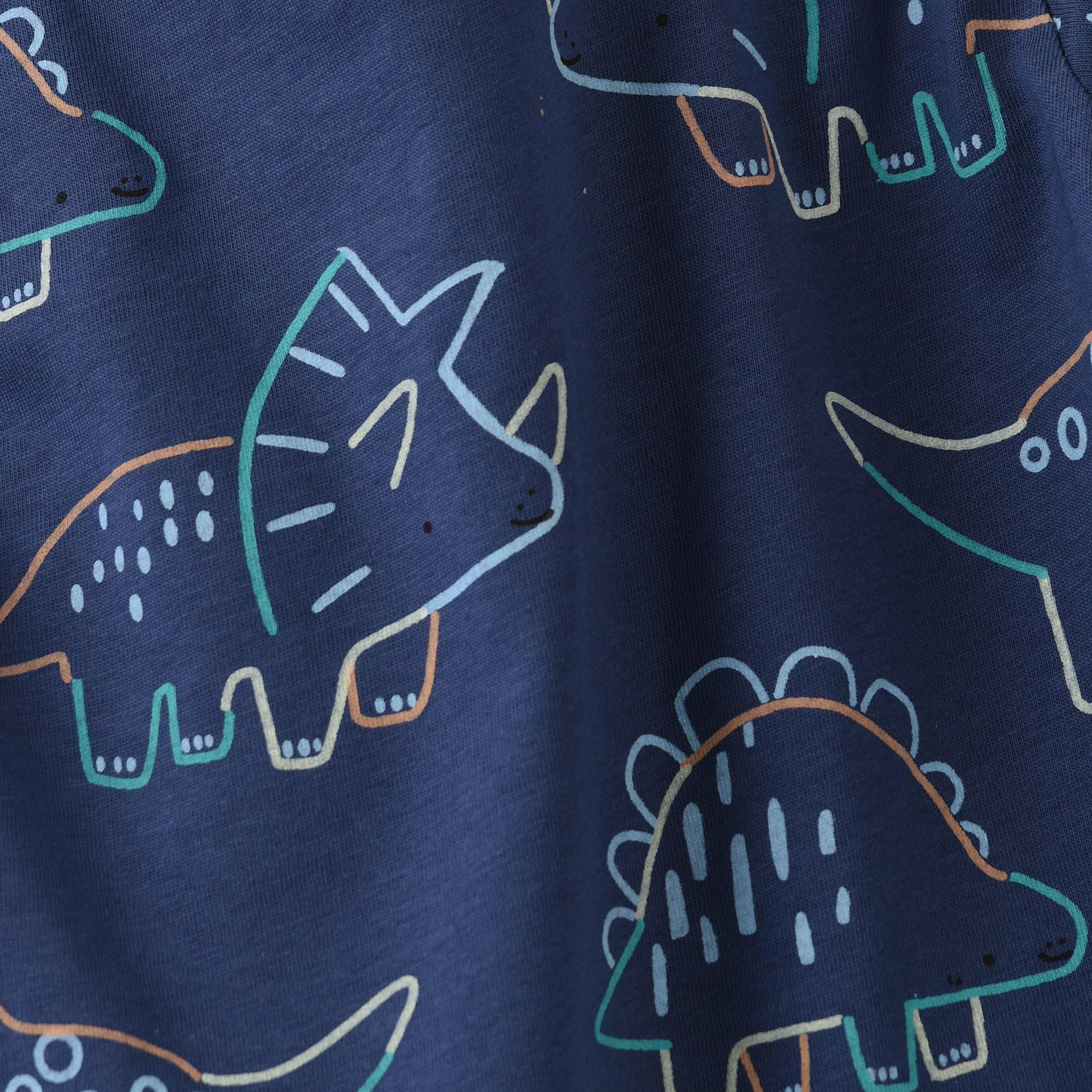 UniqKidz Cotton Short Sleeves Dino Printed T- Shirt-baby-boys-clothing-tshirtsandpolos-image-3