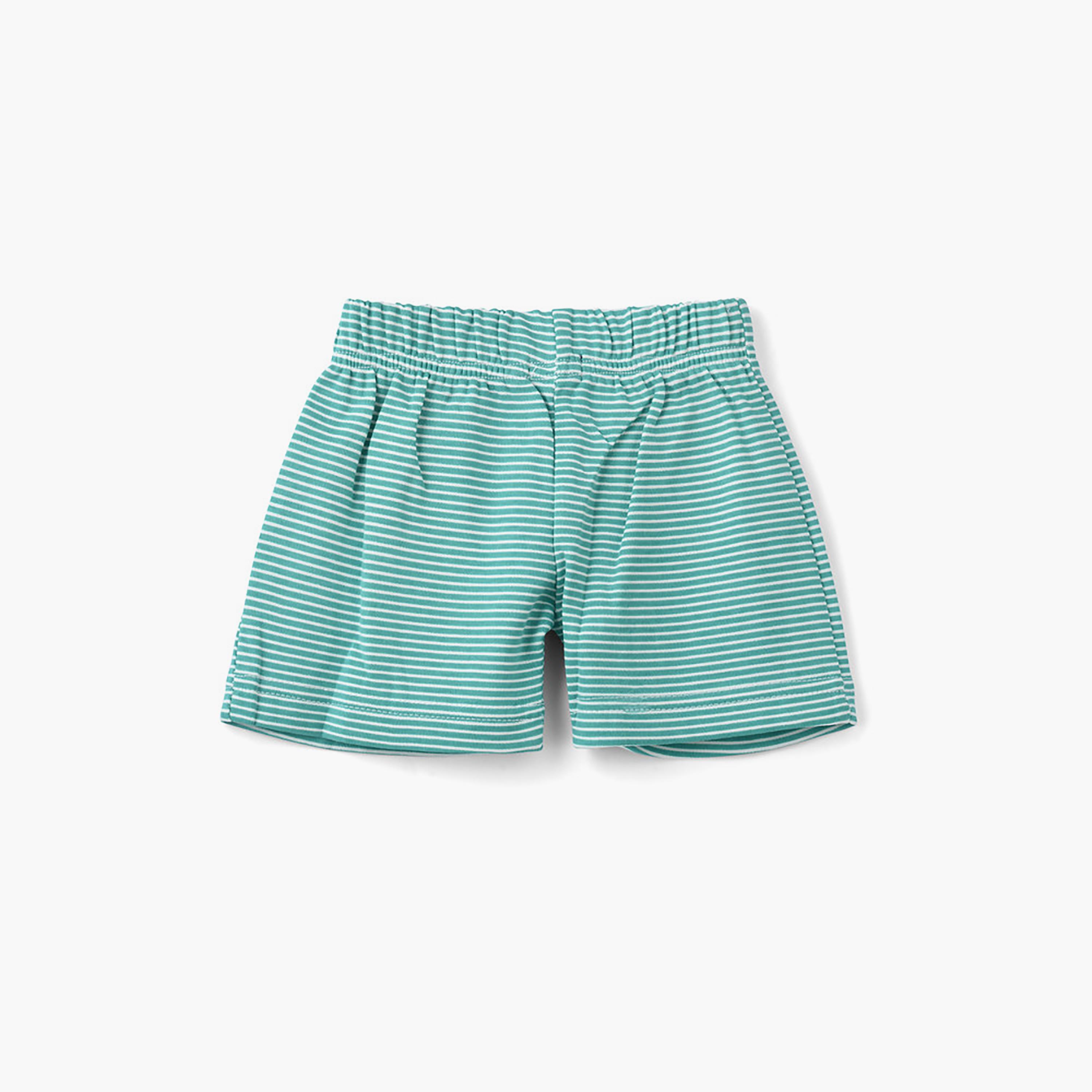 UniqKidz Elasticated Striped Shorts-baby-boys-clothing-bottoms-shorts-image-2