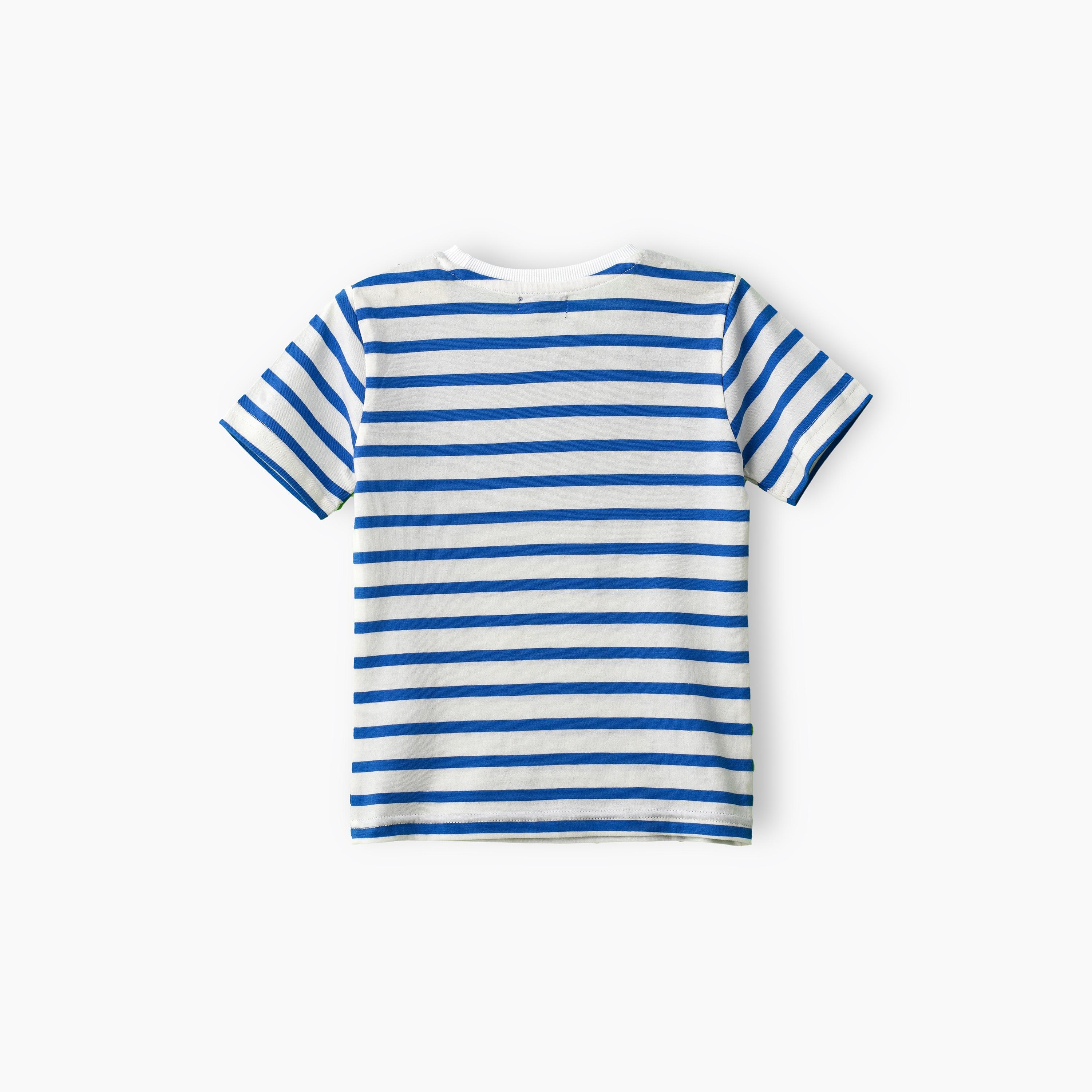 UniqKidz Striped Short Sleeves T-Shirt-boys-clothing-tshirtsandpolos-image-2