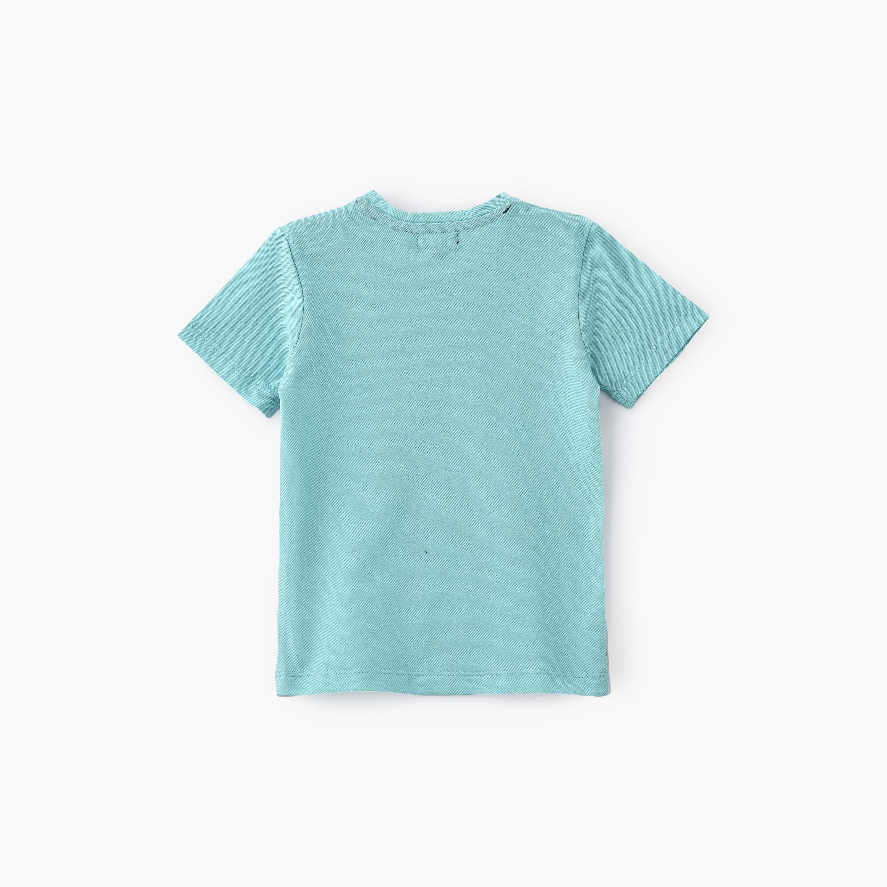تي شيرت بأكمام قصيرة بطبعة ديناصور من يونيكيدز-boys-clothing-tshirtsandpolos-image-2