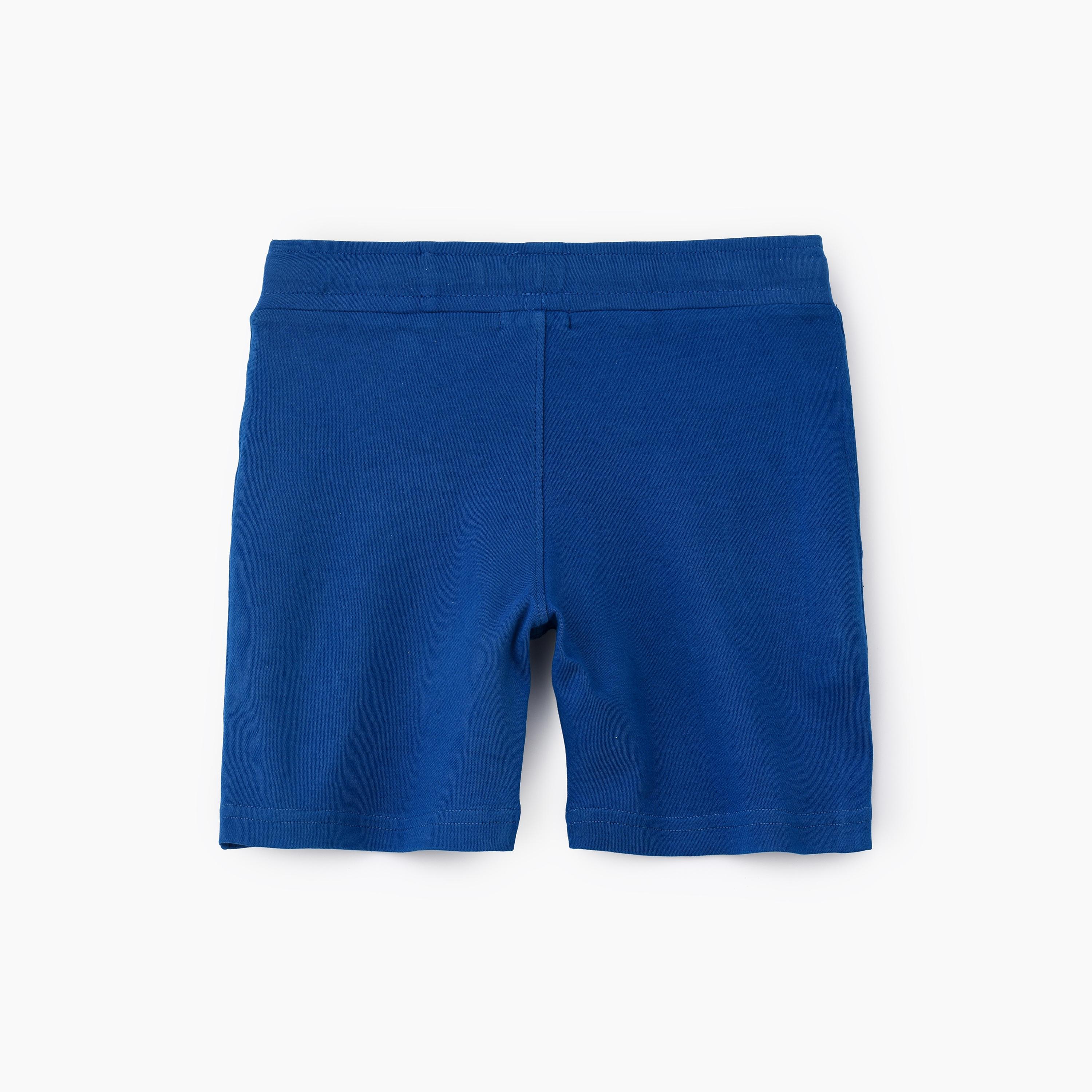 UniqKidz Solid Elasticated Shorts-baby-boys-clothing-bottoms-shorts-image-2
