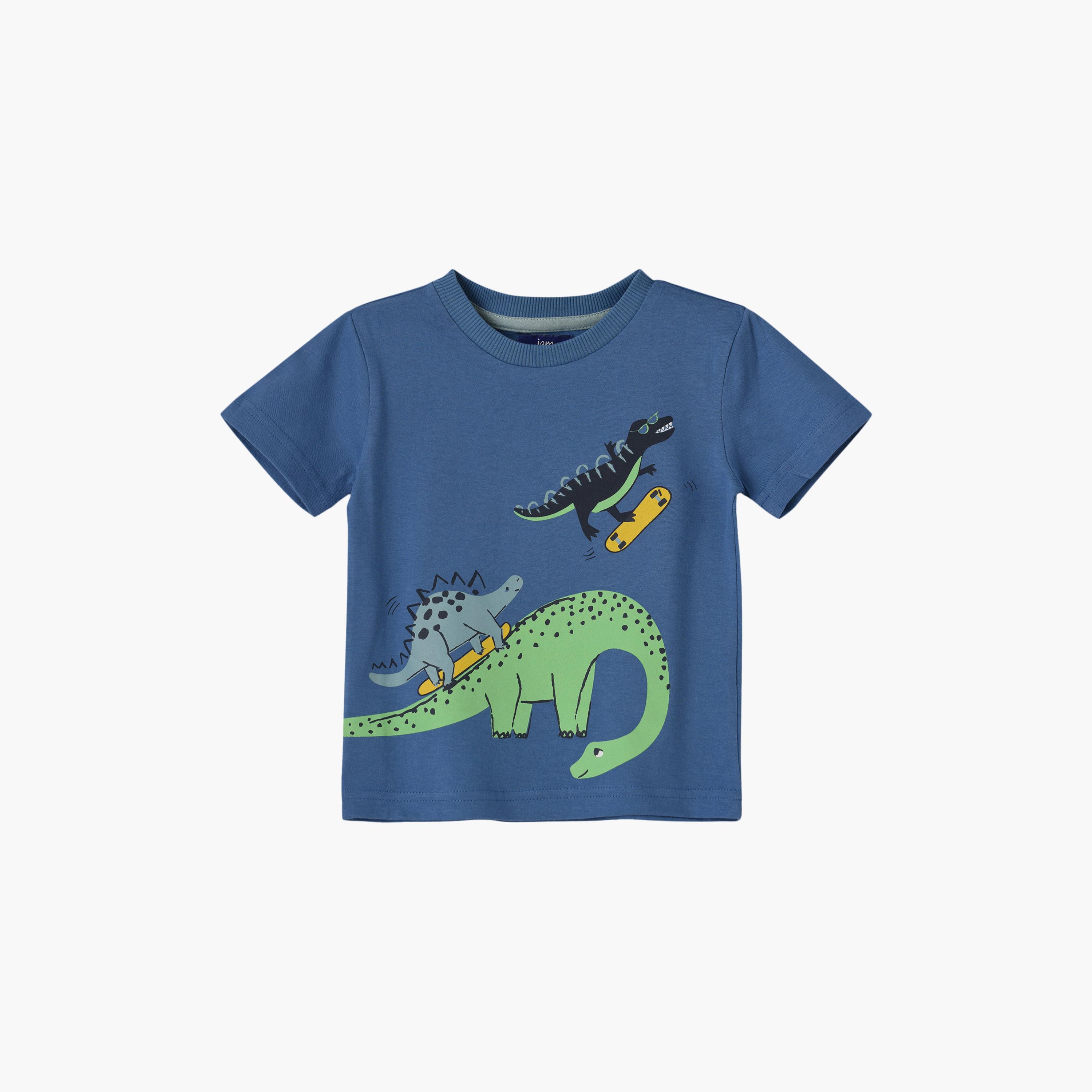 UniqKidz Cotton Short Sleeves Printed T- Shirt-boys-clothing-tshirtsandpolos-image-1