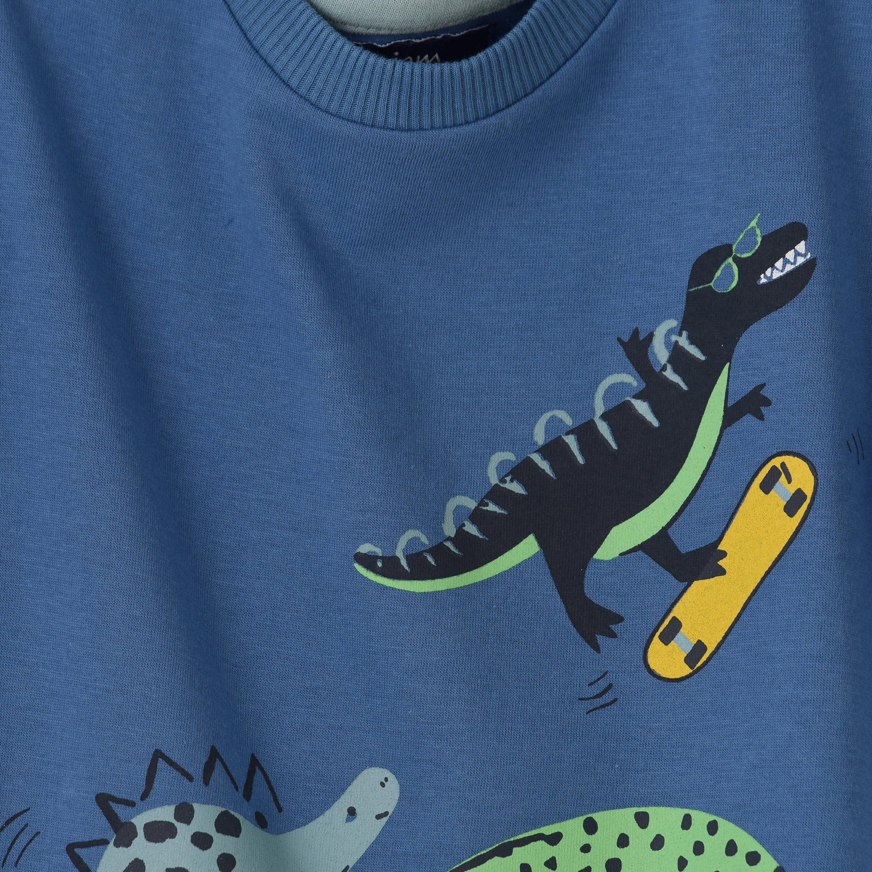 UniqKidz Cotton Short Sleeves Printed T- Shirt-boys-clothing-tshirtsandpolos-image-3