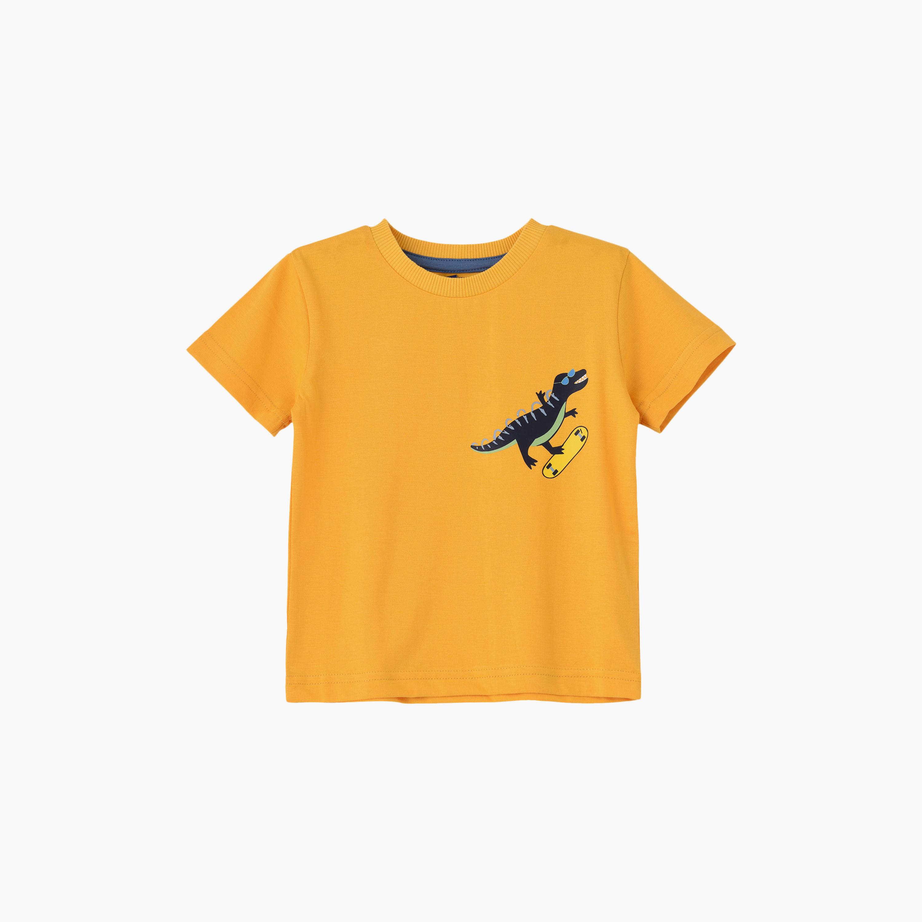UniqKidz Cotton Short Sleeves Printed T- Shirt-boys-clothing-tshirtsandpolos-image-1