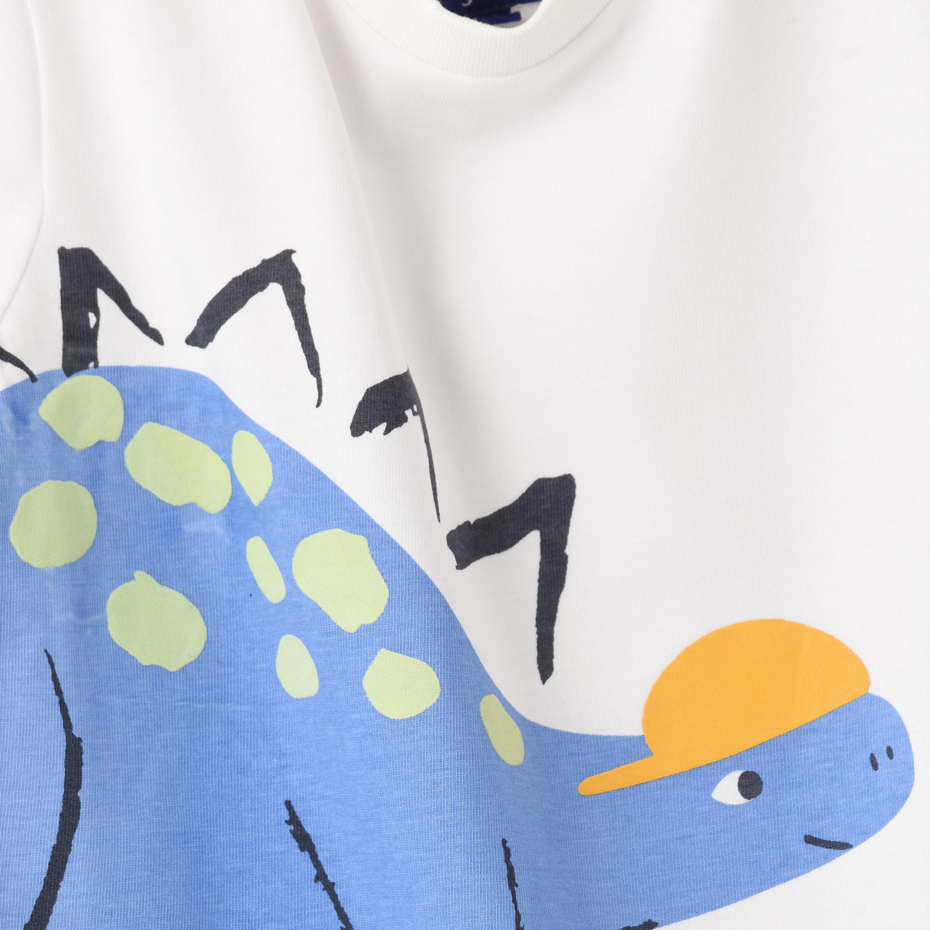 UniqKidz Cotton Short Sleeves Dinosaur Printed T- Shirt-boys-clothing-tshirtsandpolos-image-3