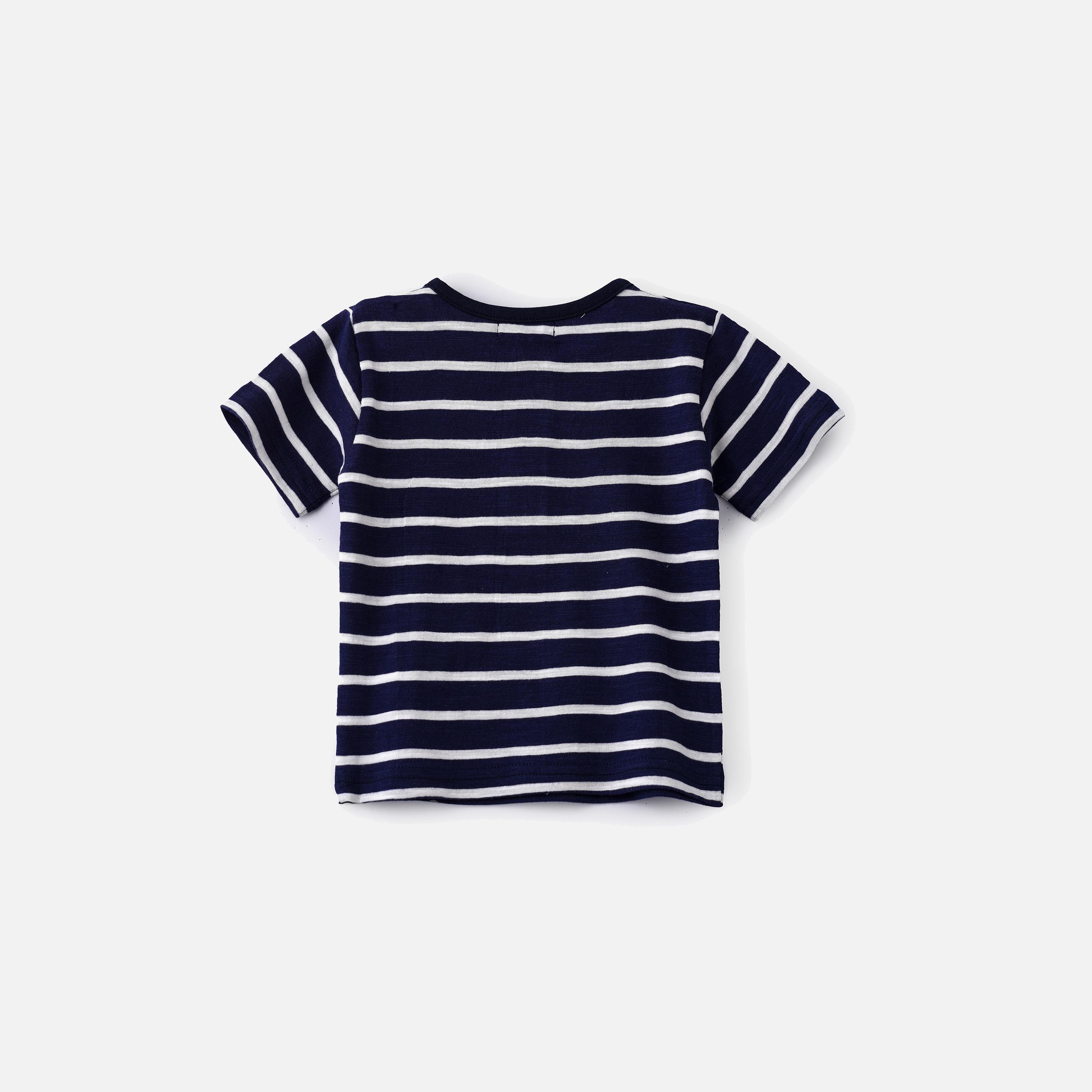 UniqKidz Striped Short Sleeves T-Shirt-baby-boys-clothing-tshirtsandpolos-image-2