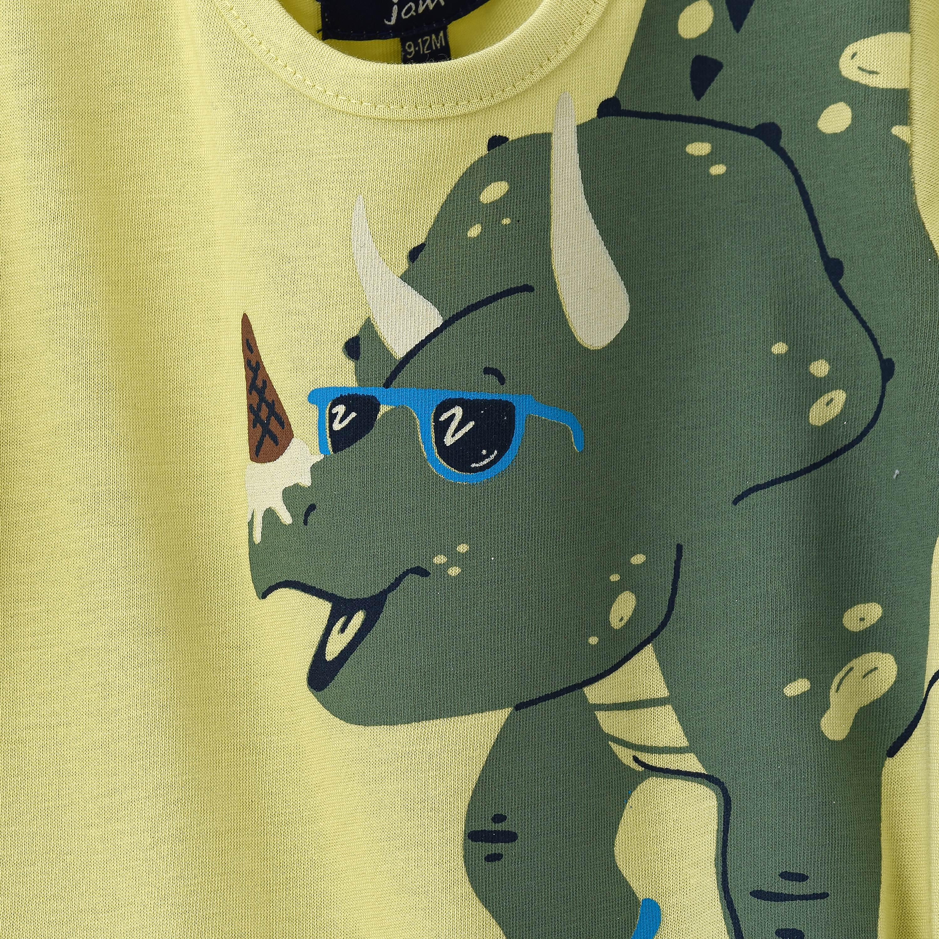 UniqKidz Dinosaur Printed Short Sleeves T-Shirt-baby-boys-clothing-tshirtsandpolos-image-3