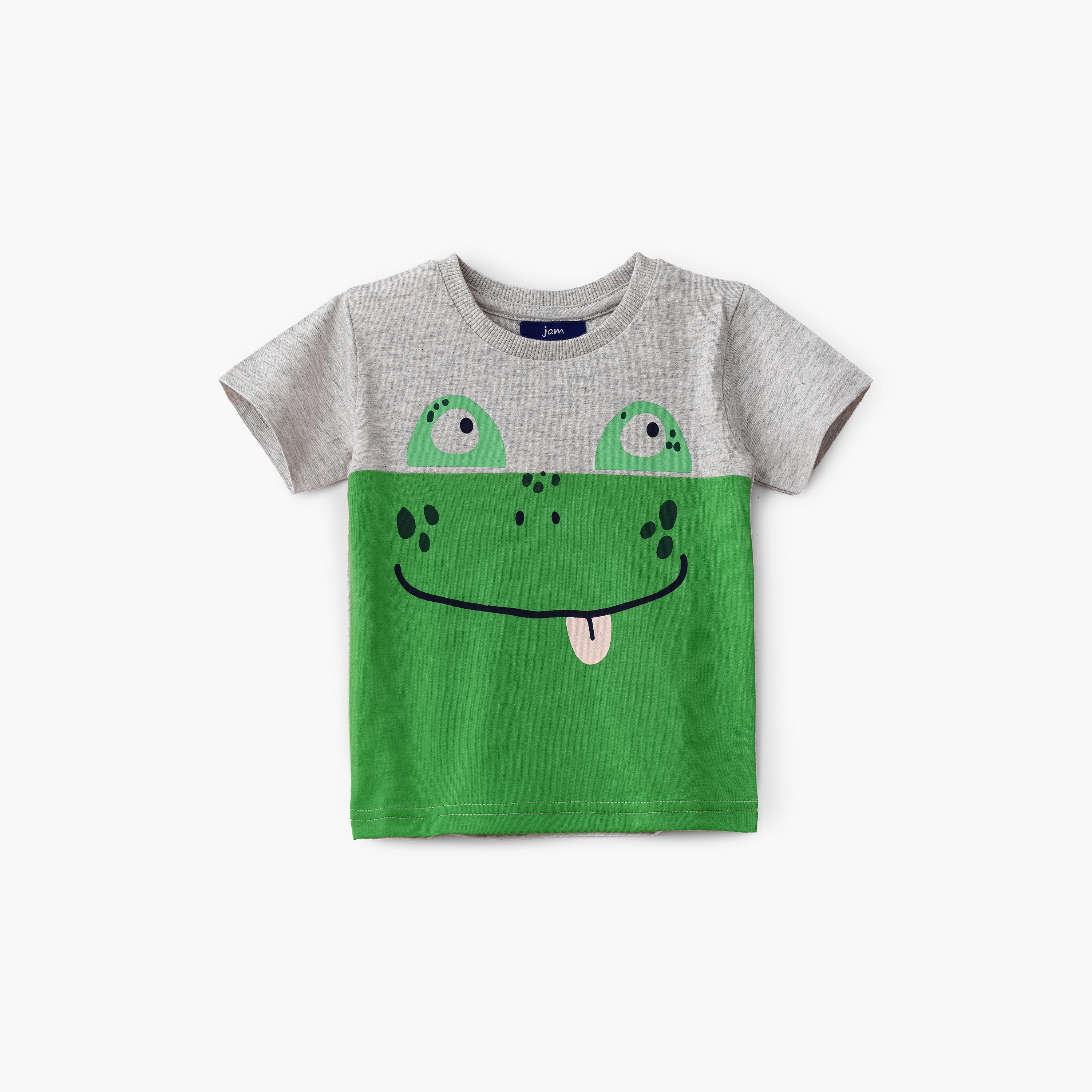 UniqKidz Frog Printed Short Sleeves T-Shirt-baby-boys-clothing-tshirtsandpolos-image-1