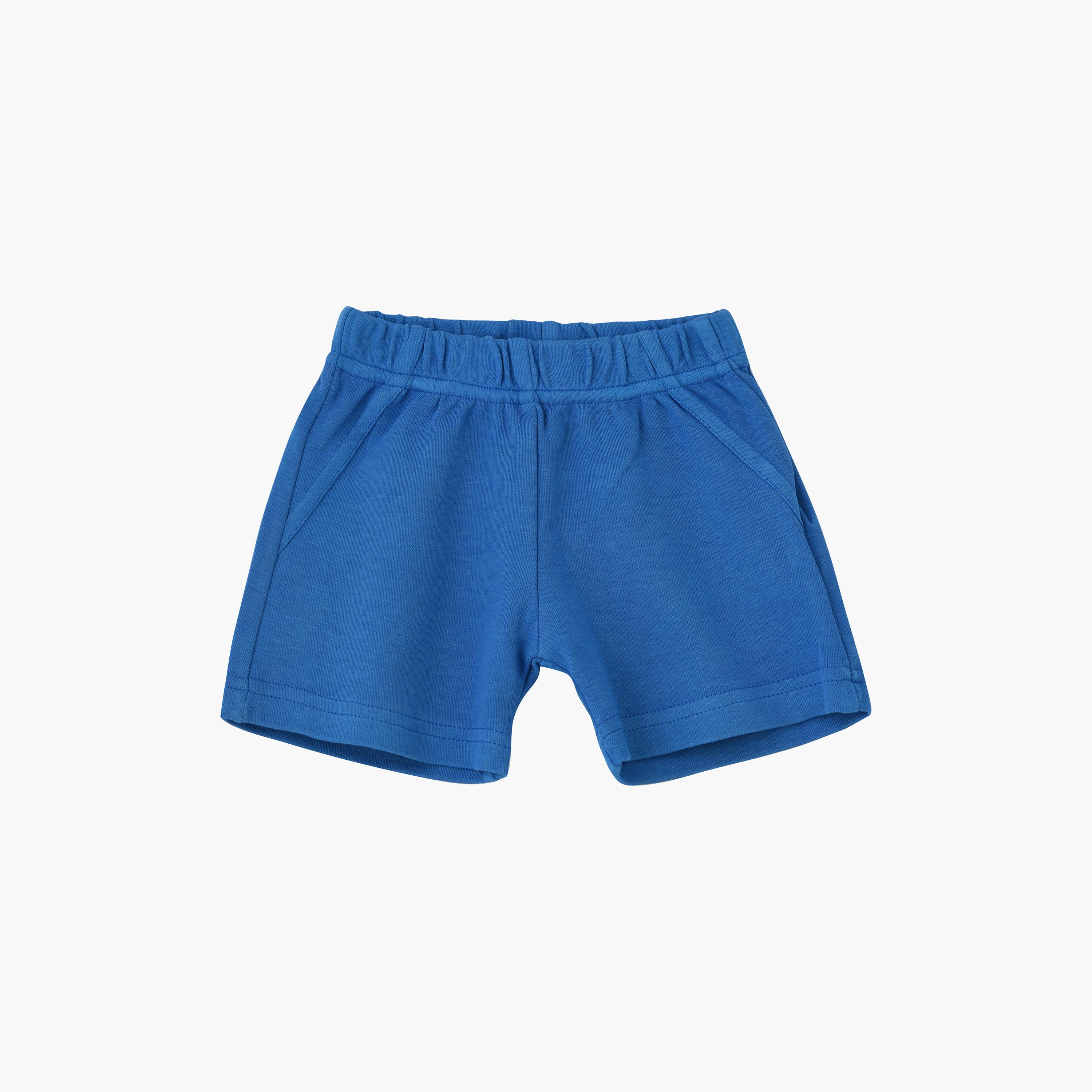 UniqKidz Cotton Solid Elasticated Knit Shorts-baby-boys-clothing-bottoms-shorts-image-1