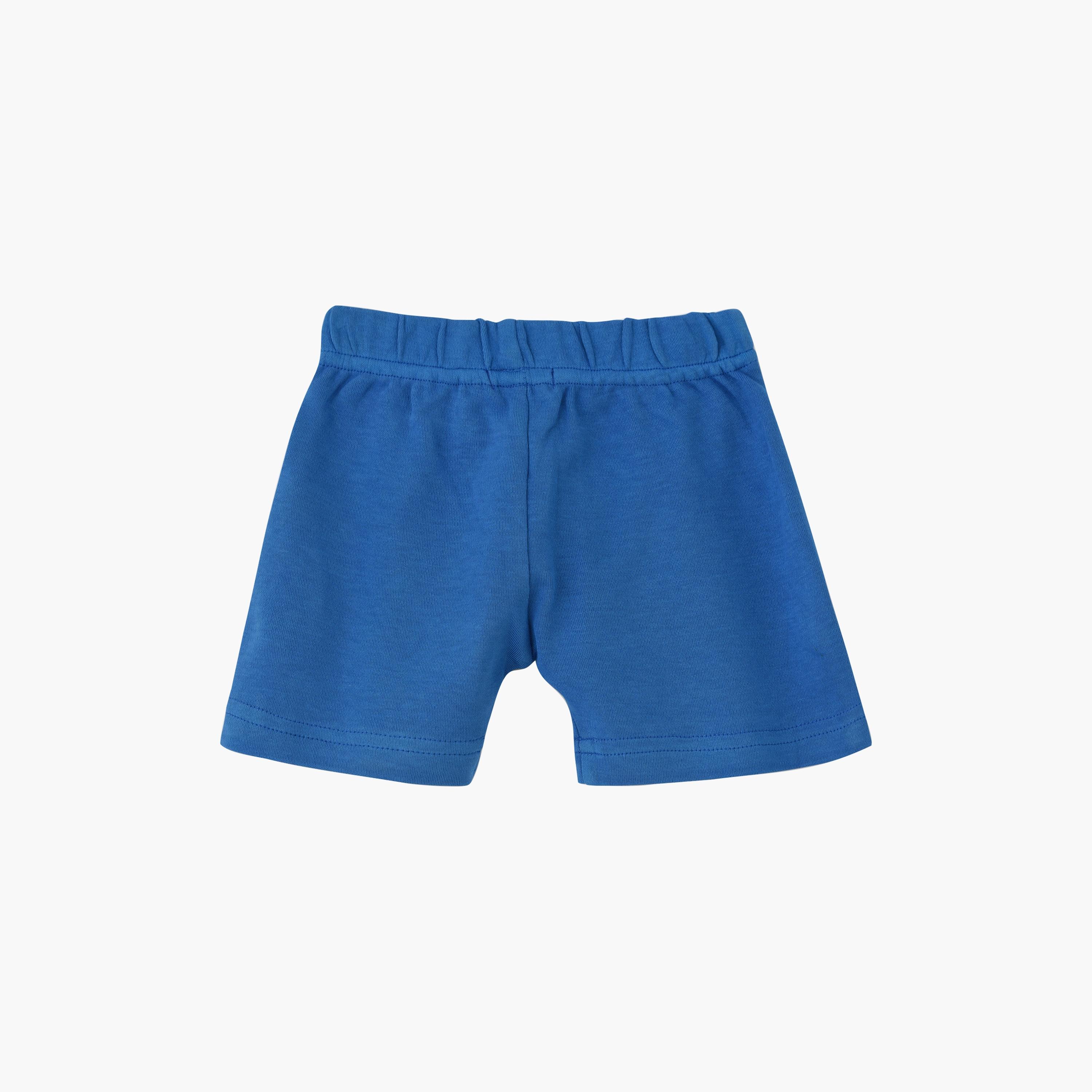 UniqKidz Cotton Solid Elasticated Knit Shorts-baby-boys-clothing-bottoms-shorts-image-2