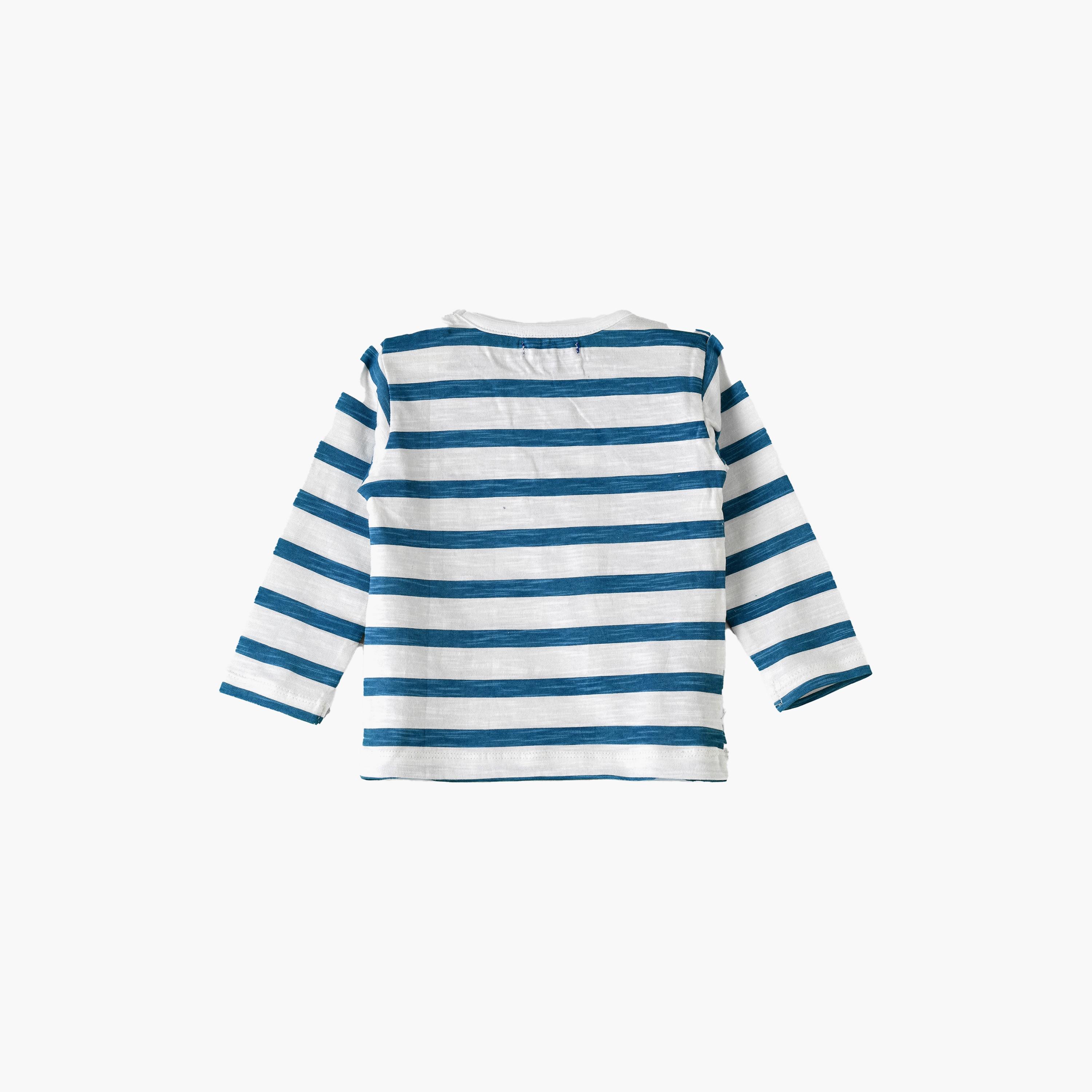 تي شيرت مخطط بأكمام طويلة من يونيك كيدز-baby-boys-clothing-tshirtsandpolos-image-2