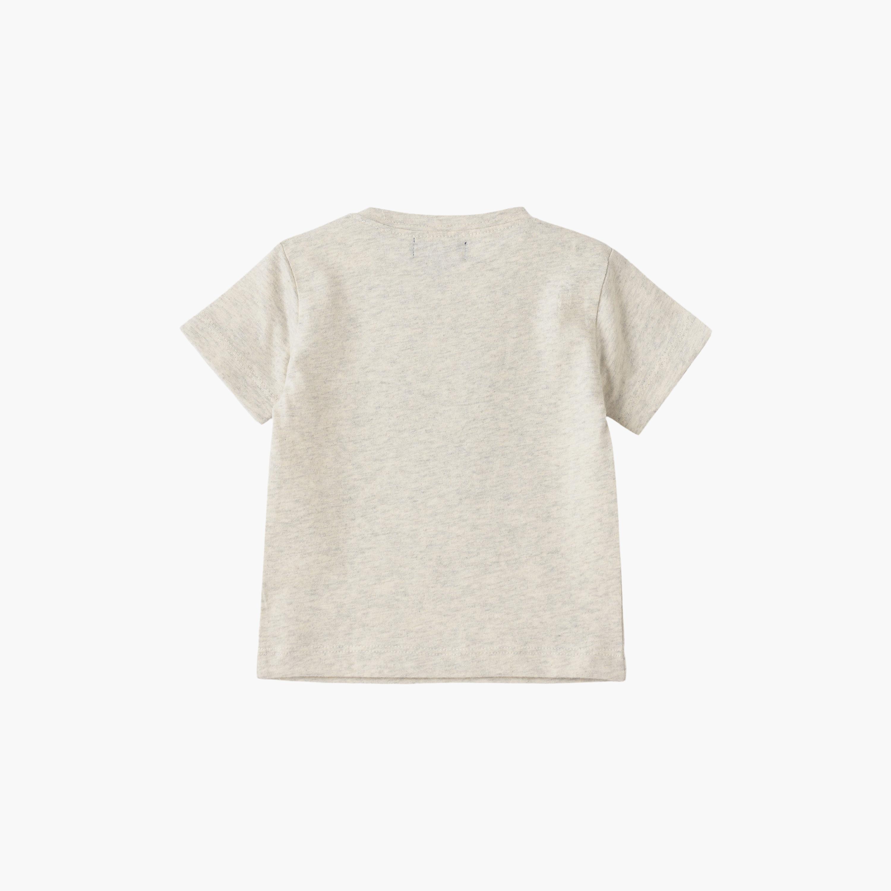 UniqKidz Cotton Short Sleeves Truck Embroidered T-Shirt-baby-boys-clothing-tshirtsandpolos-image-2