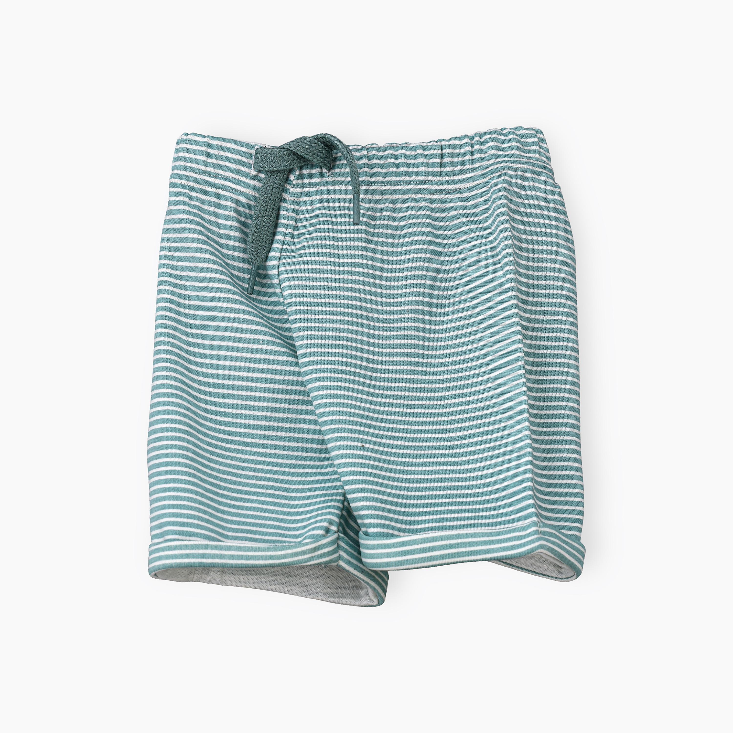 UniqKidz Stripes Elasticated Shorts-baby-boys-clothing-bottoms-shorts-image-3