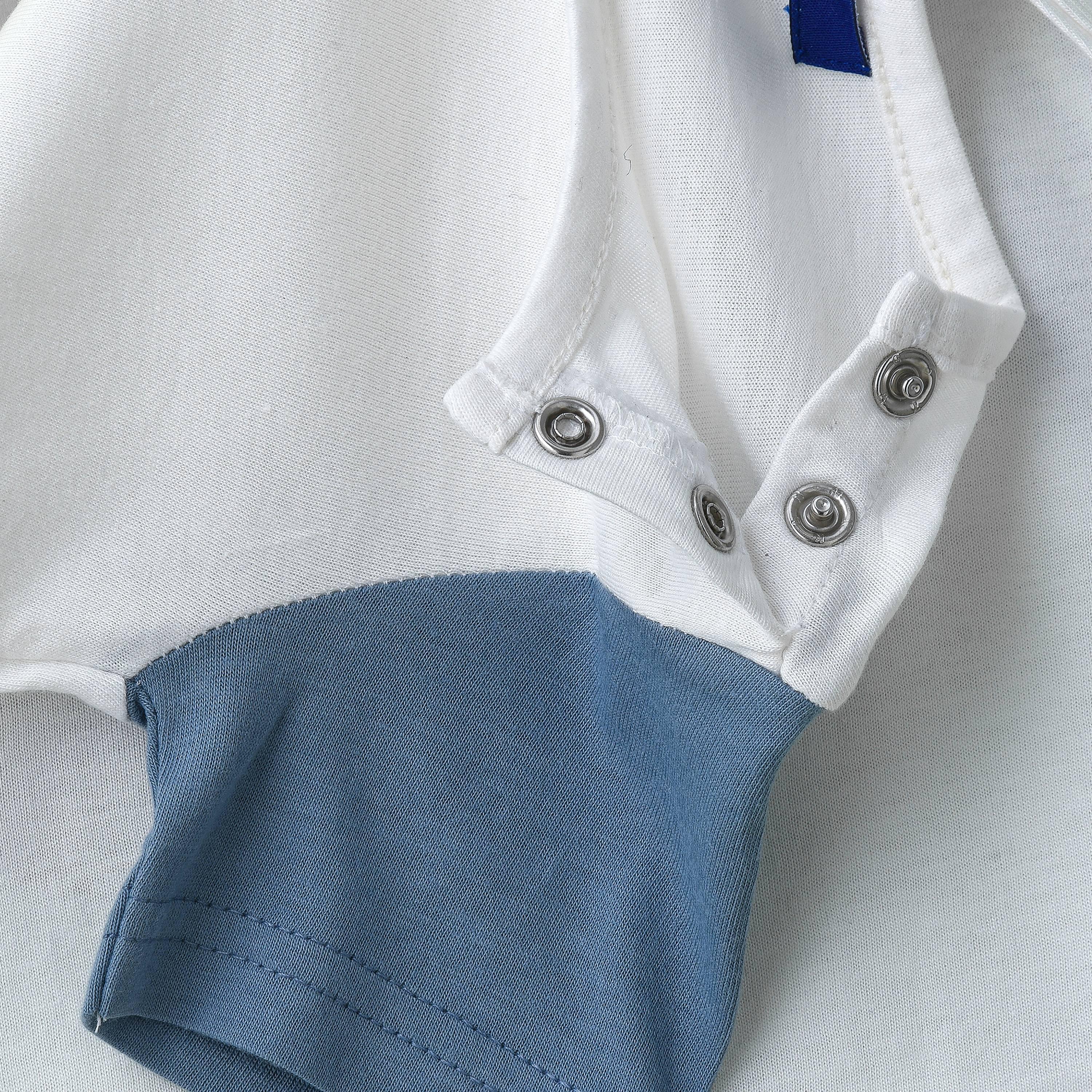 UniqKidz Meditation Sloth Printed Short Sleeves T-Shirt-baby-boys-clothing-tshirtsandpolos-image-4