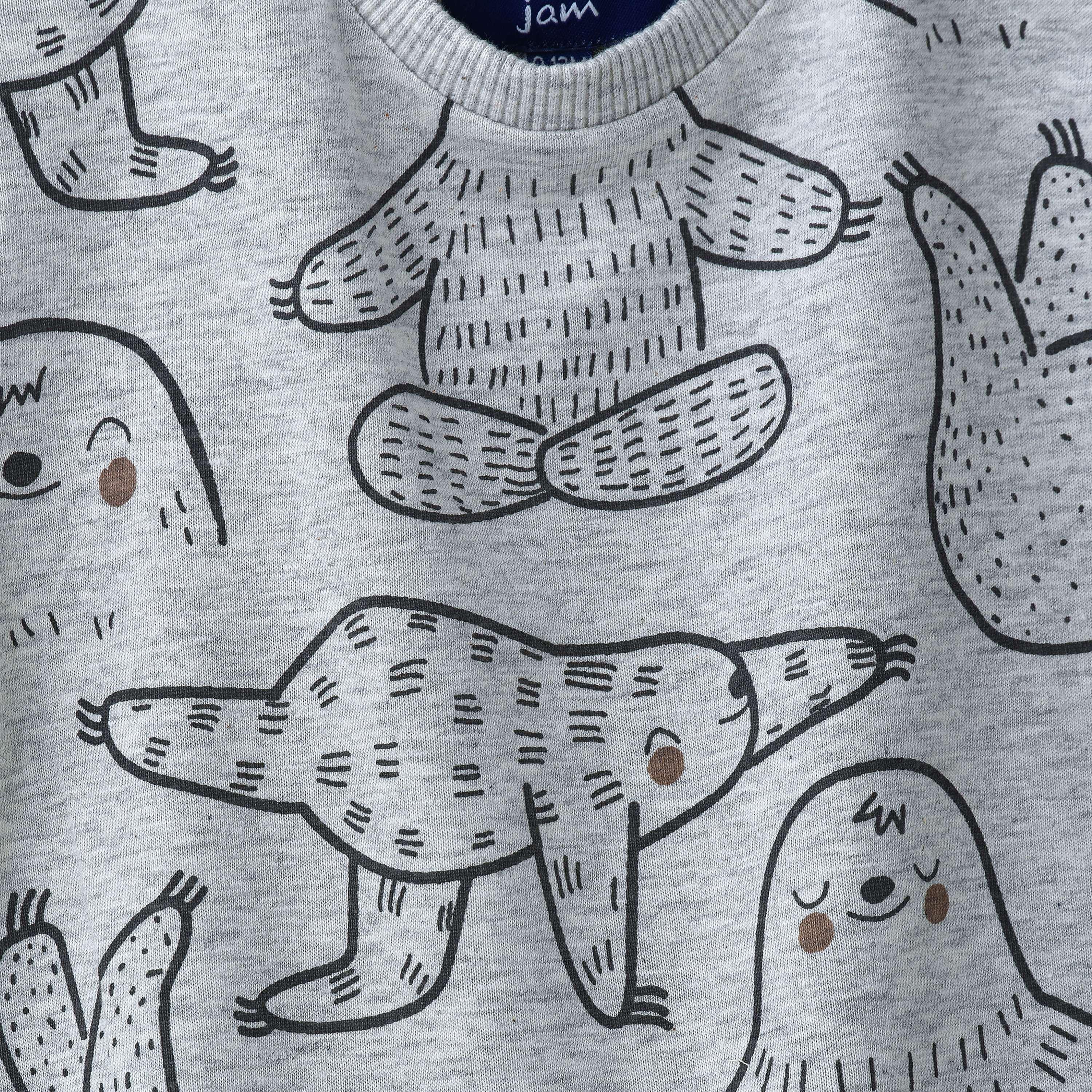 UniqKidz Sloth Printed Short Sleeves T-Shirt-baby-boys-clothing-tshirtsandpolos-image-3