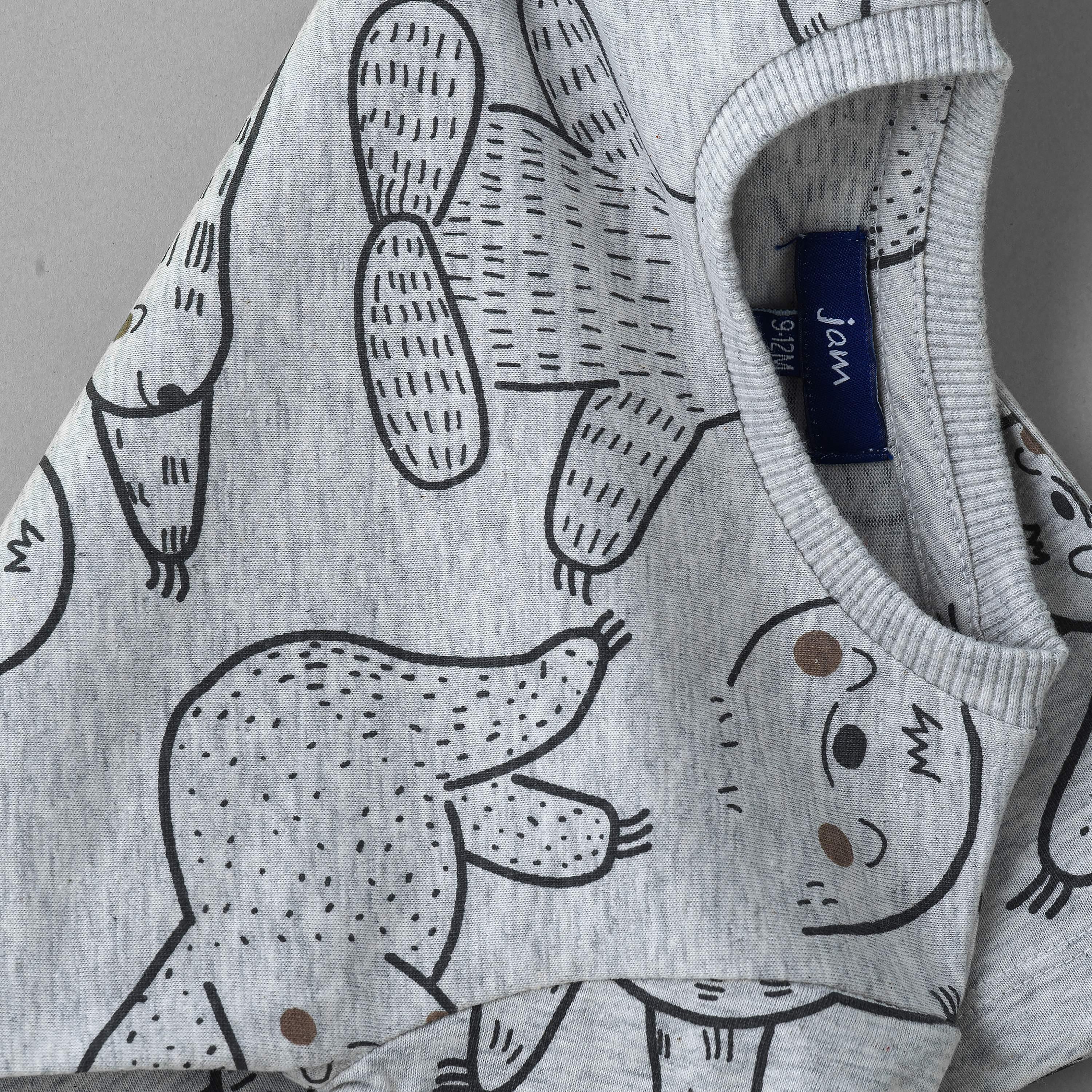 UniqKidz Sloth Printed Short Sleeves T-Shirt-baby-boys-clothing-tshirtsandpolos-image-4