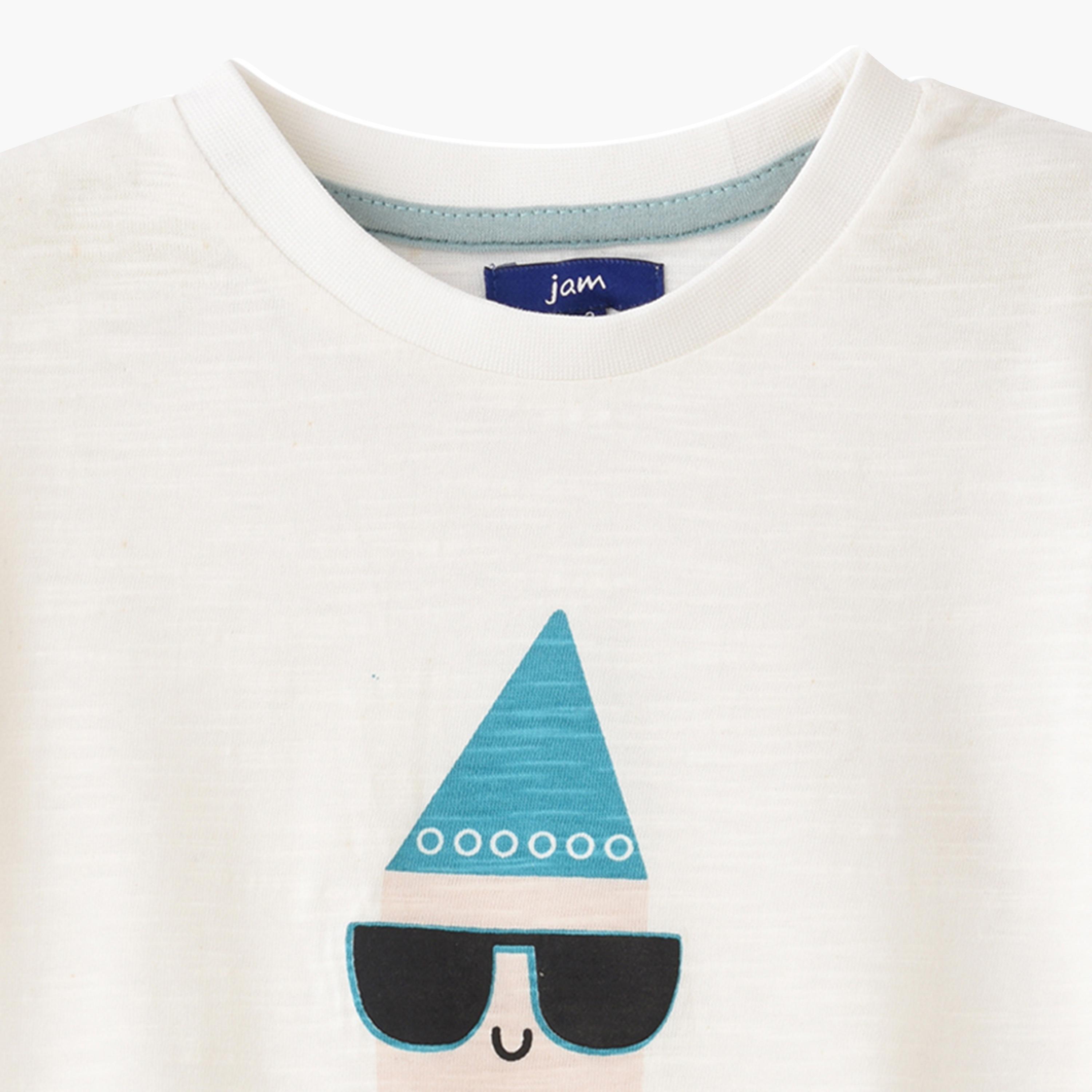 UniqKidz Cotton Short Sleeves Printed T- Shirt-boys-clothing-tshirtsandpolos-image-3