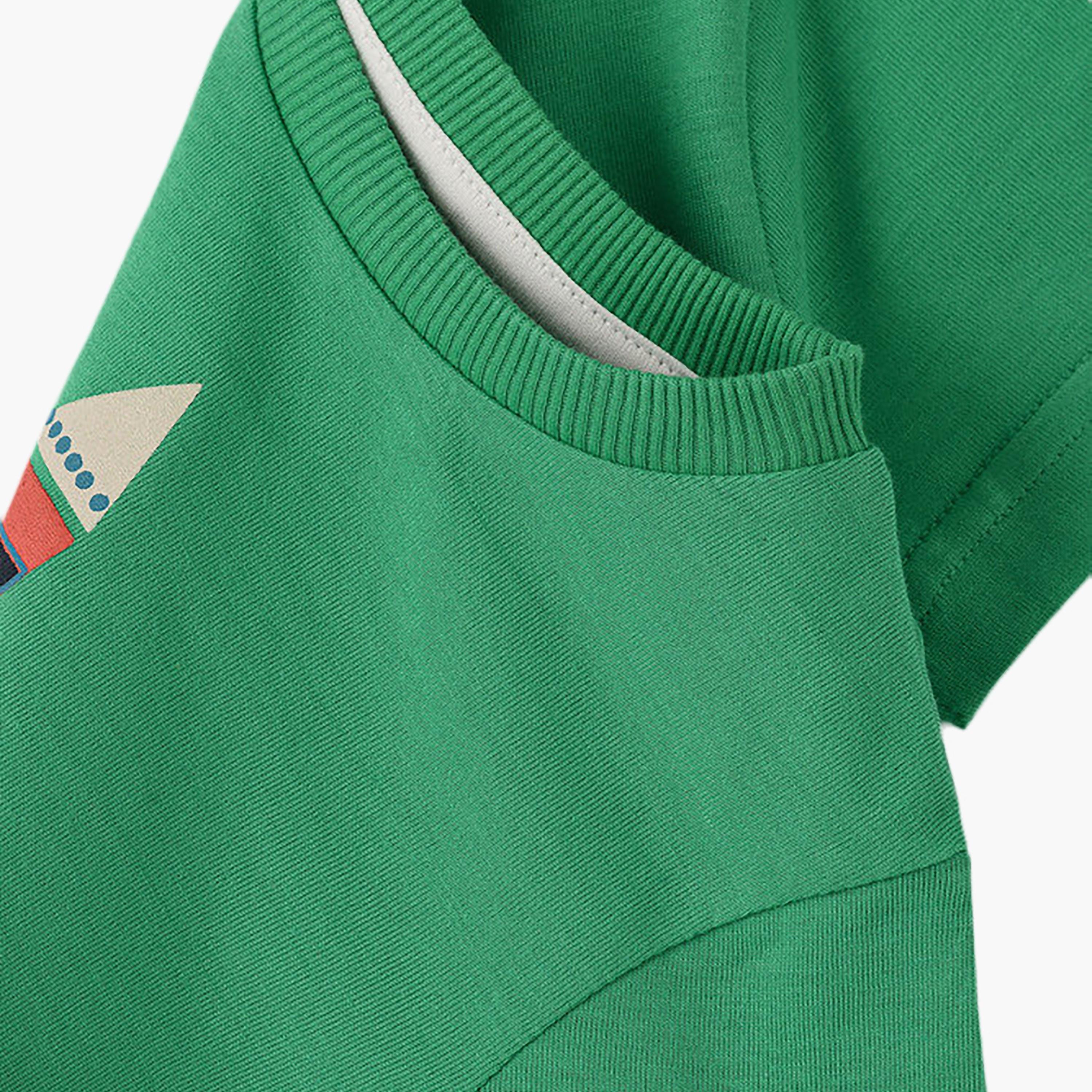 UniqKidz Cotton Short Sleeves Rocket Embroidered T-Shirt-boys-clothing-tshirtsandpolos-image-3