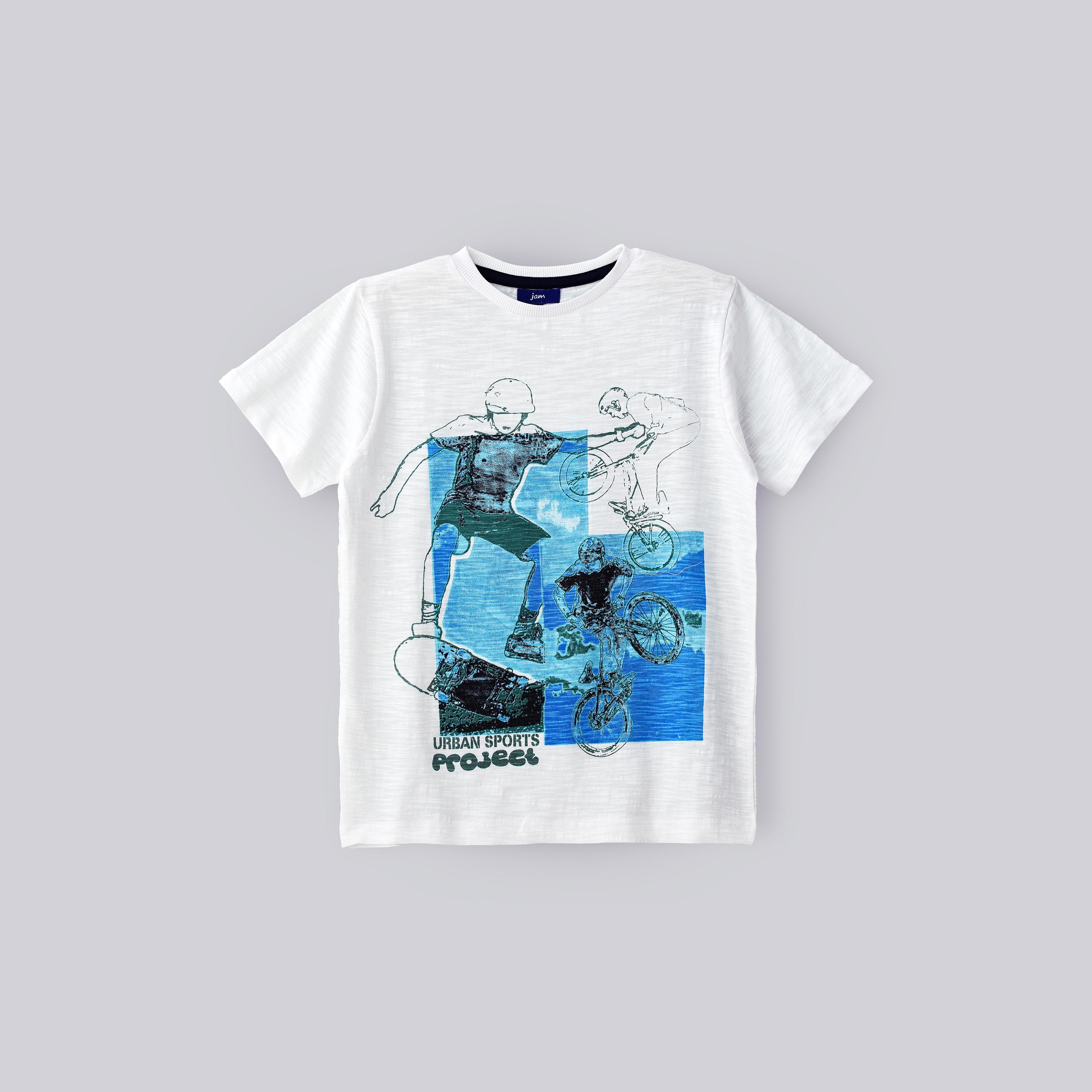 تي شيرت مطبوع بأكمام قصيرة من يونيكيدز-boys-clothing-tshirtsandpolos-image-1