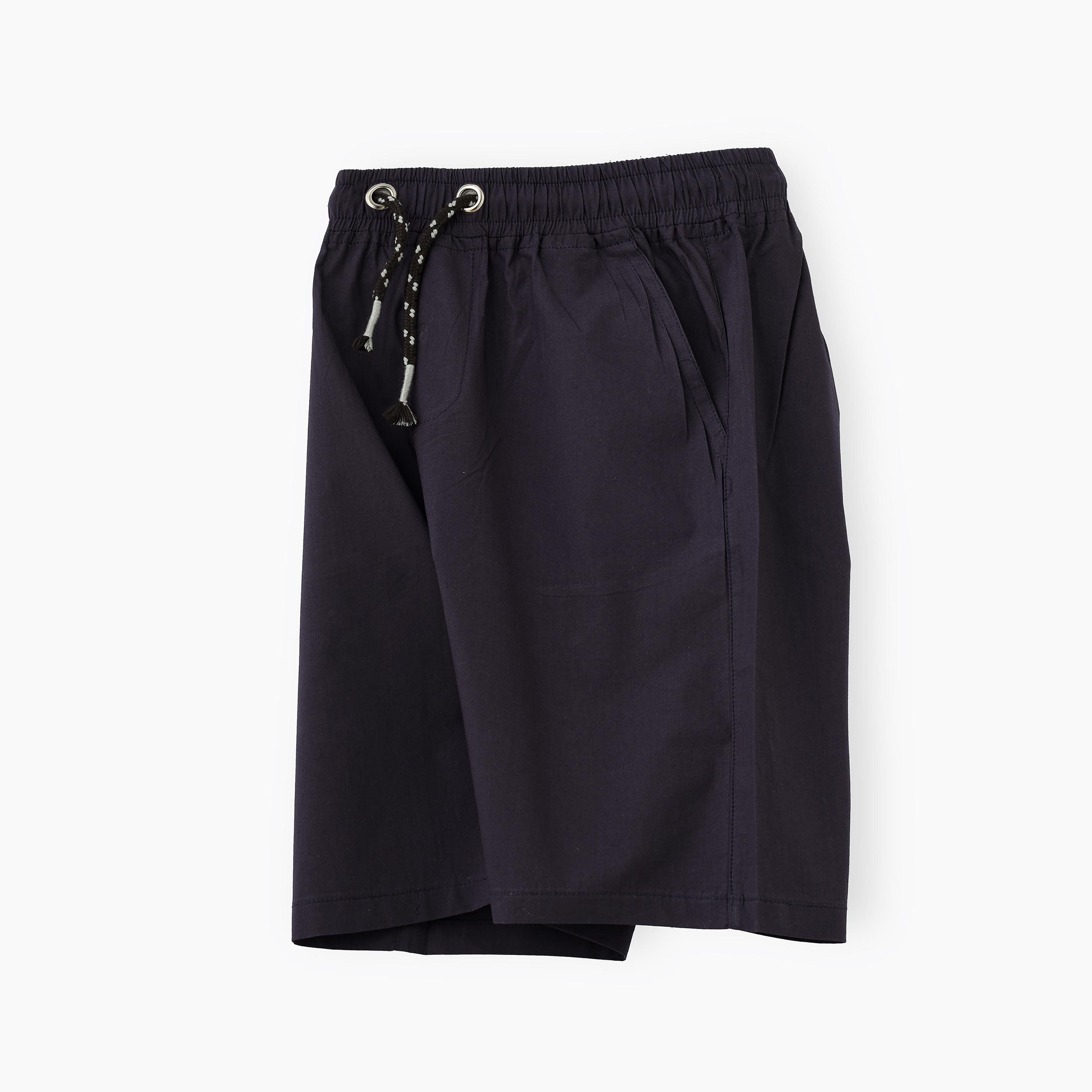 UniqKidz Solid Elasticated Shorts-boys-clothing-bottoms-shorts-image-3
