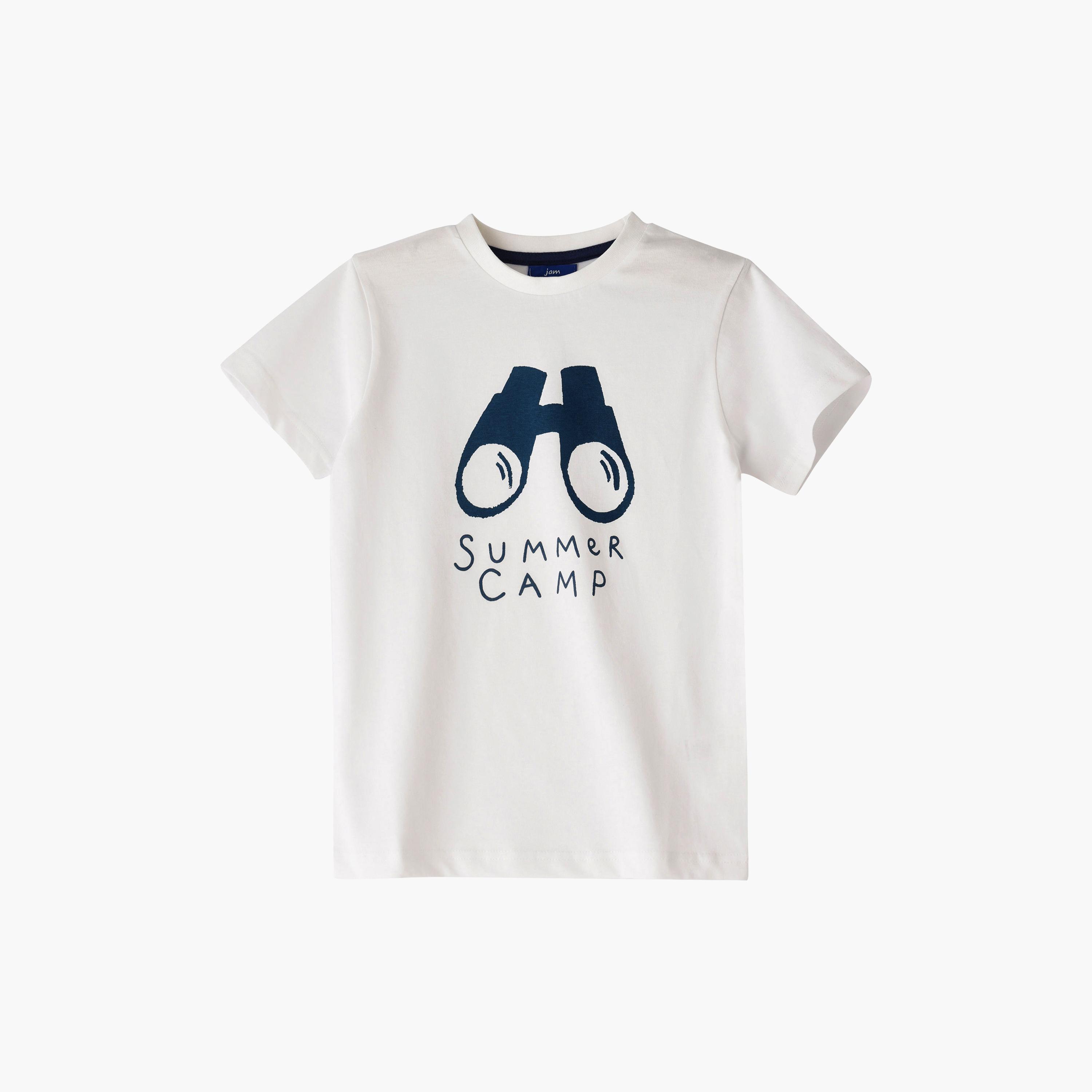 UniqKidz Cotton Short Sleeves Binoculars Printed T- Shirt-boys-clothing-tshirtsandpolos-image-1