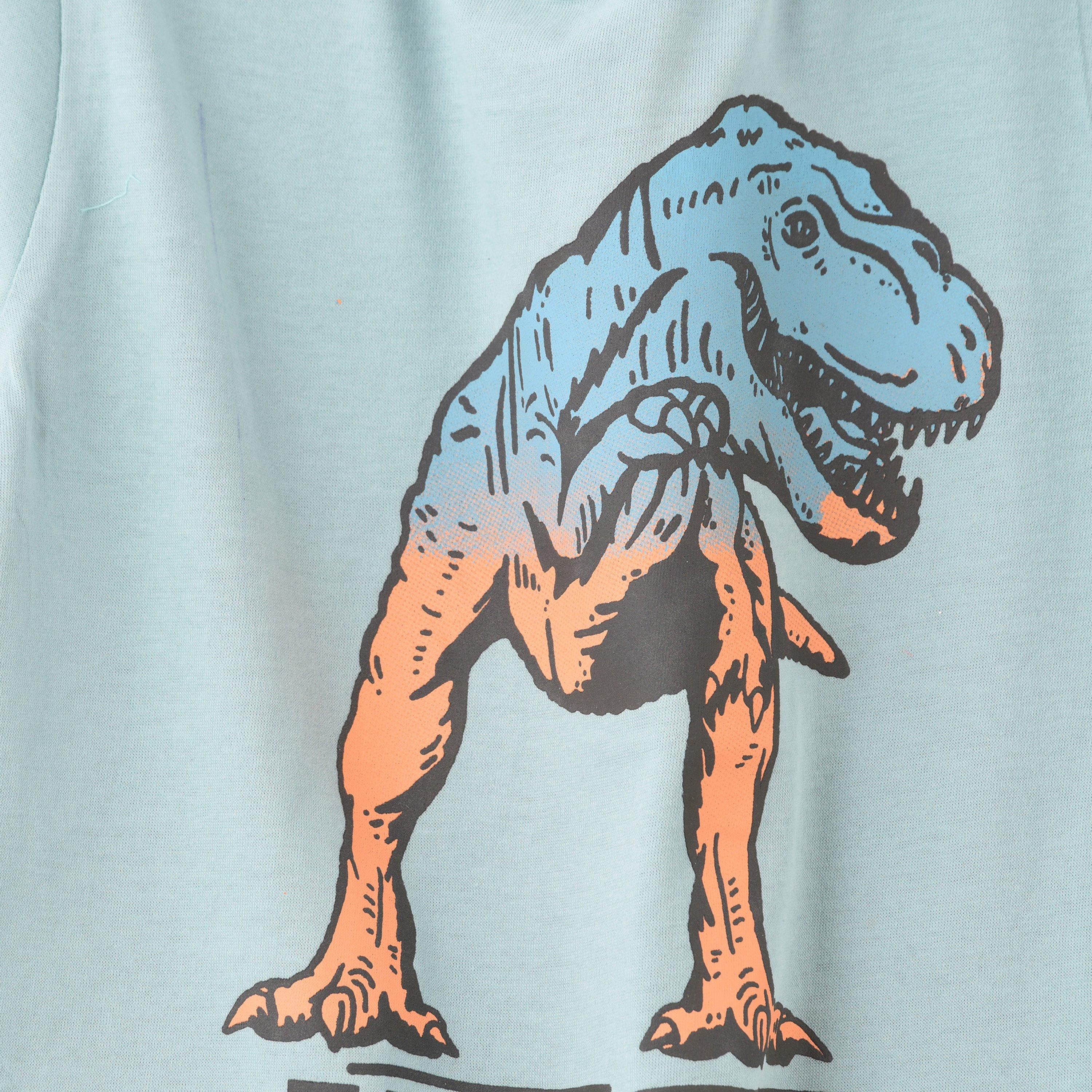 UniqKidz Cotton Short Sleeves Dino Printed T- Shirt-boys-clothing-tshirtsandpolos-image-3