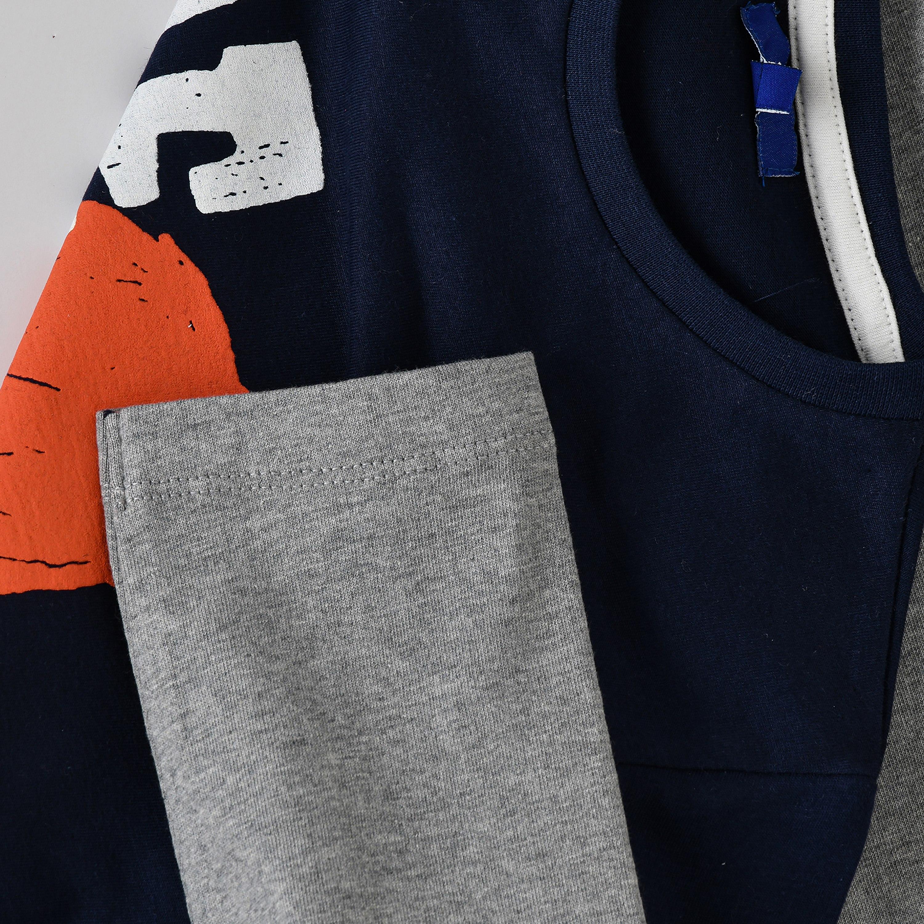 تي شيرت مطبوع بأكمام طويلة من يونيك كيدز-boys-clothing-tshirtsandpolos-image-4