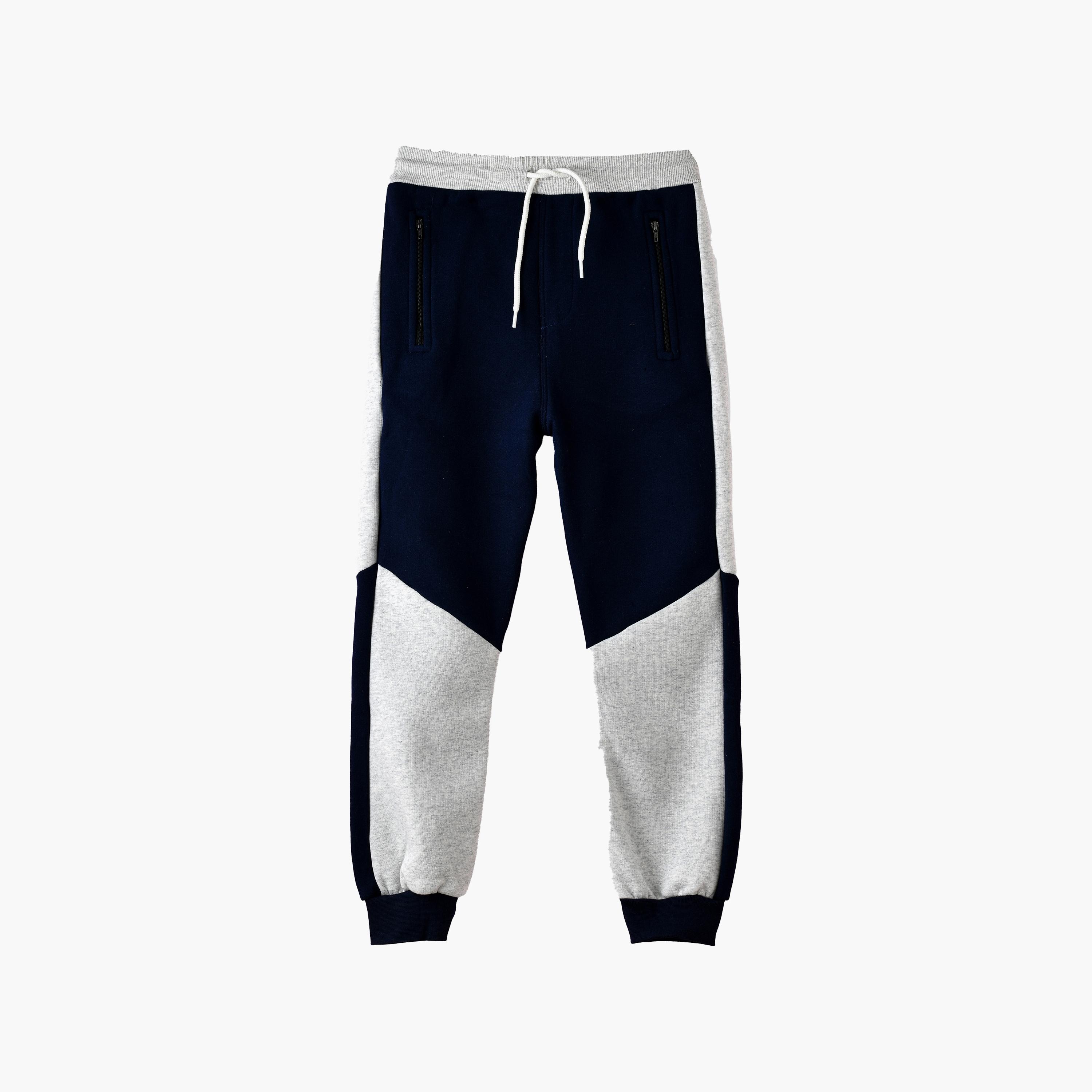 UniqKidz Colour Blocked Elasticated Joggers-boys-clothing-bottoms-joggersandtrackpants-image-1