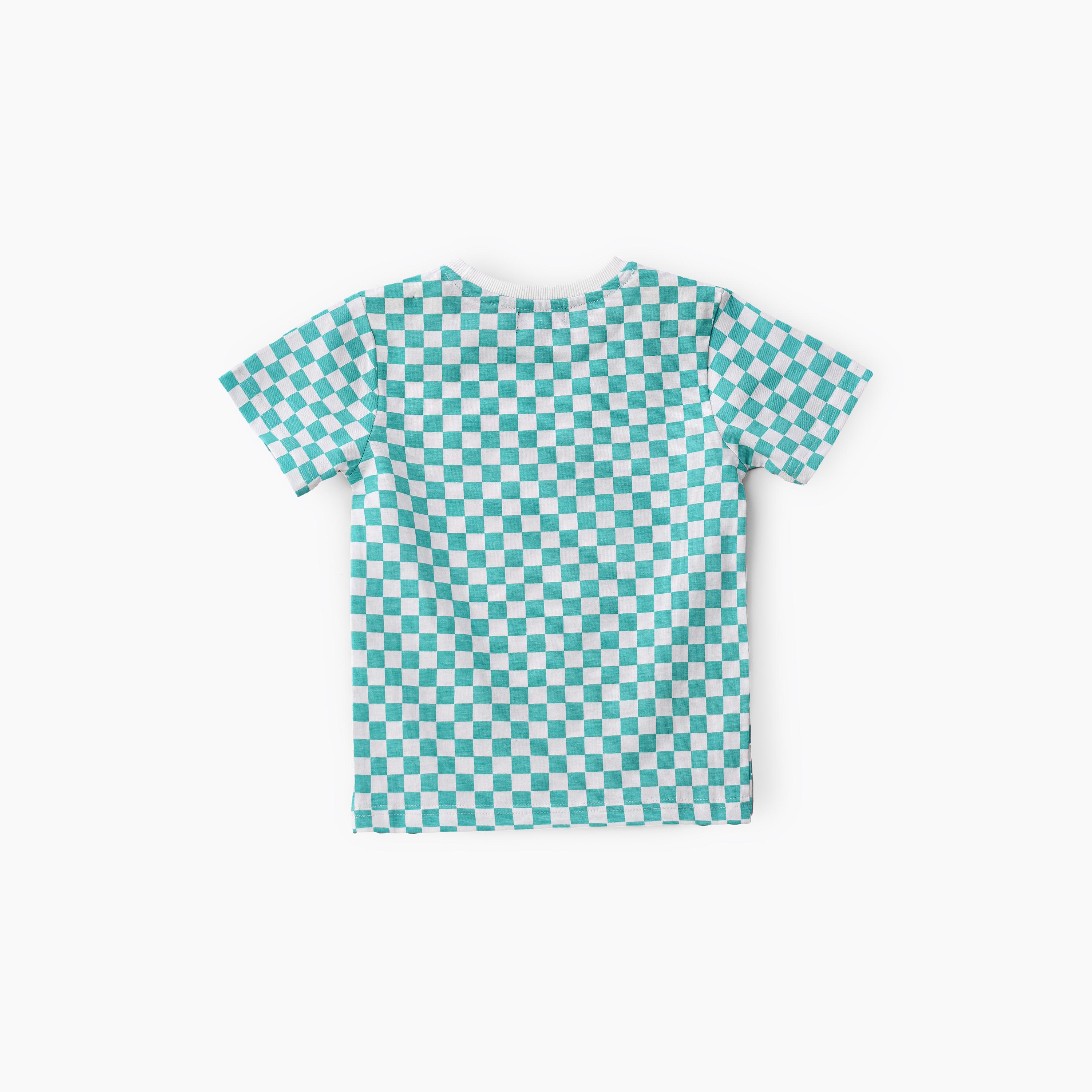 تي شيرت مطبوع بأكمام قصيرة من يونيكيدز-boys-clothing-tshirtsandpolos-image-2