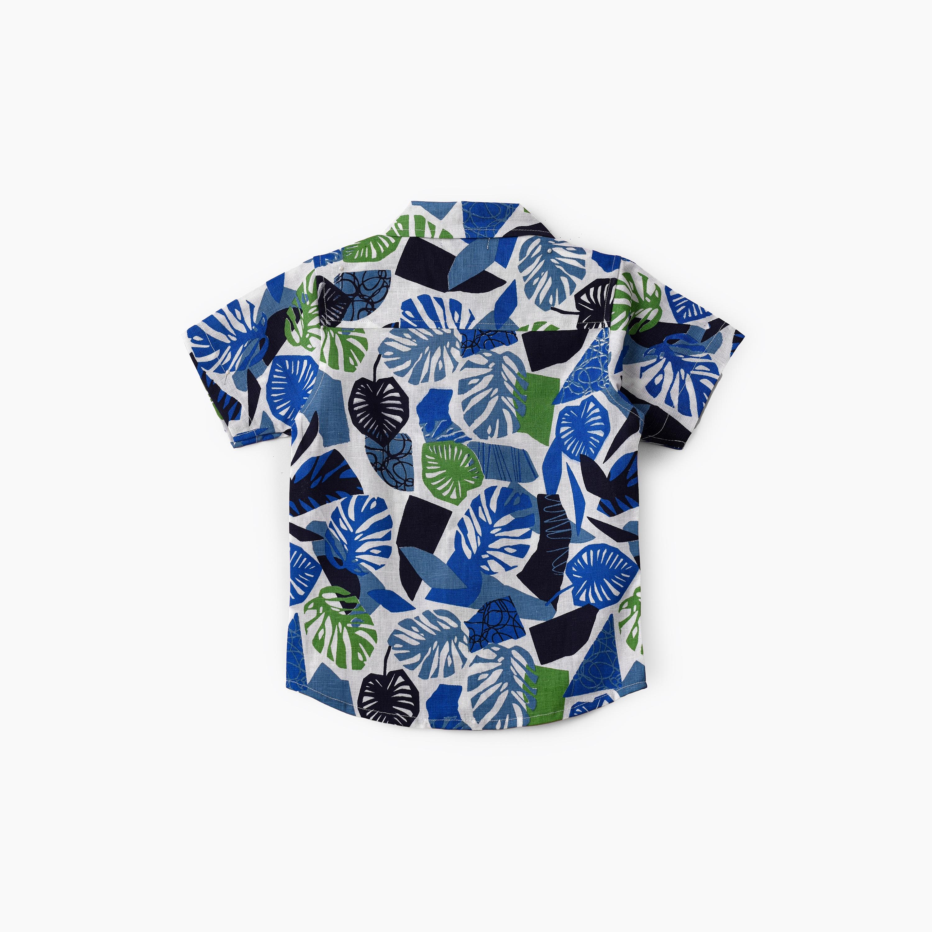 UniqKidz Tropical Printed Short Sleeves Shirt-boys-clothing-shirts-image-2