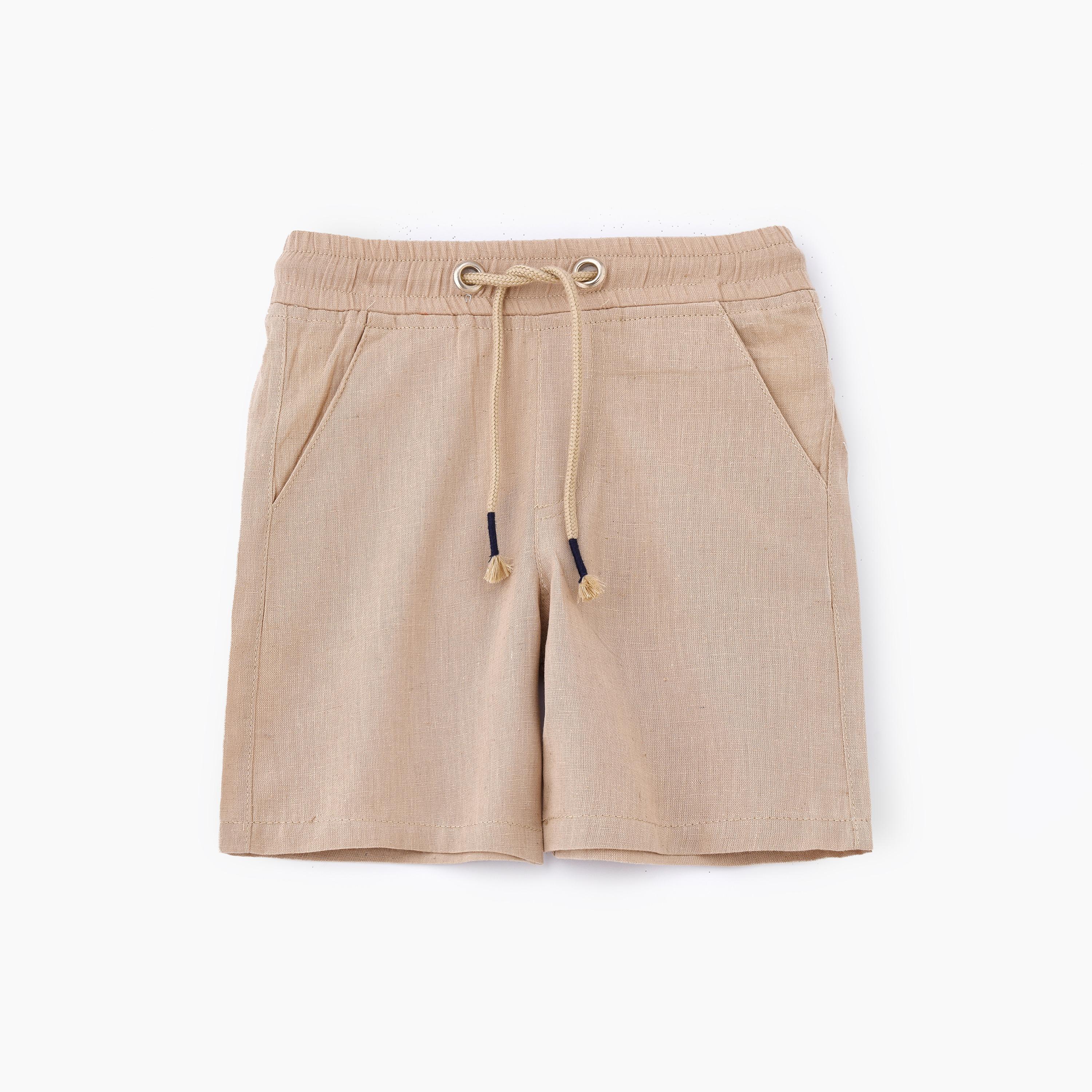 UniqKidz Solid Elasticated Shorts-boys-clothing-bottoms-shorts-image-1