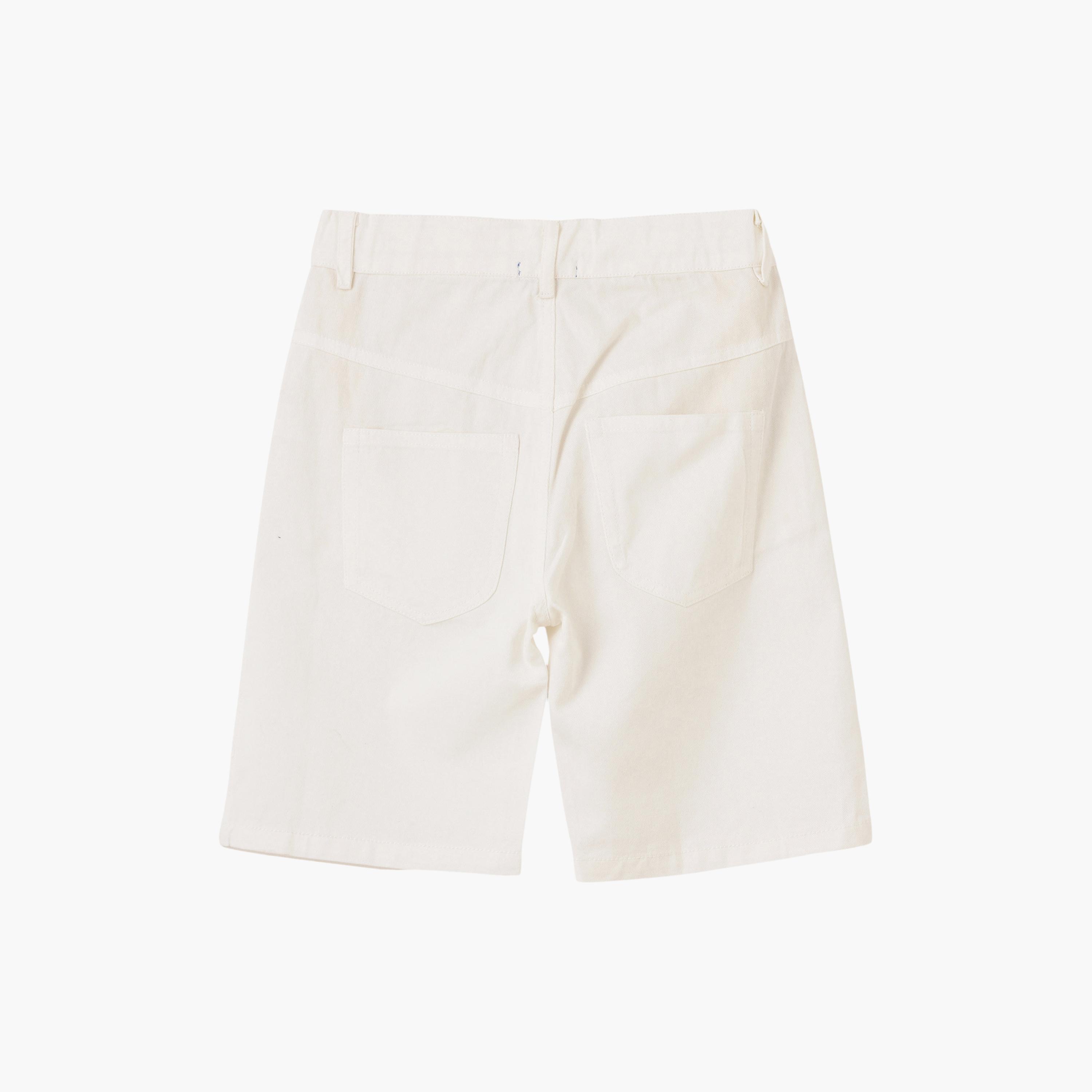 UniqKidz Cotton Solid Buttoned Woven Shorts-boys-clothing-bottoms-shorts-image-2