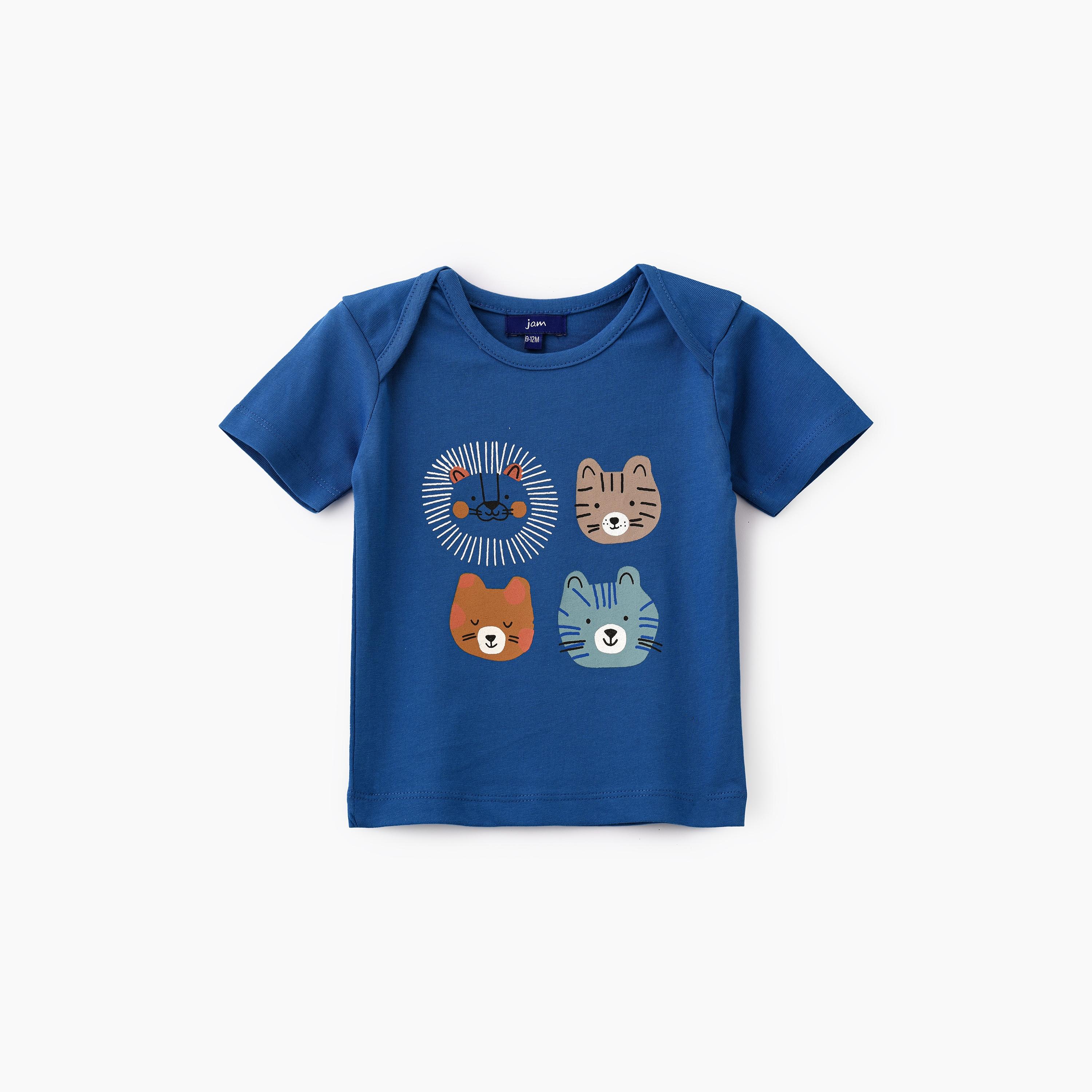 UniqKidz Printed Short Sleeves T-Shirt-baby-boys-clothing-tshirtsandpolos-image-1