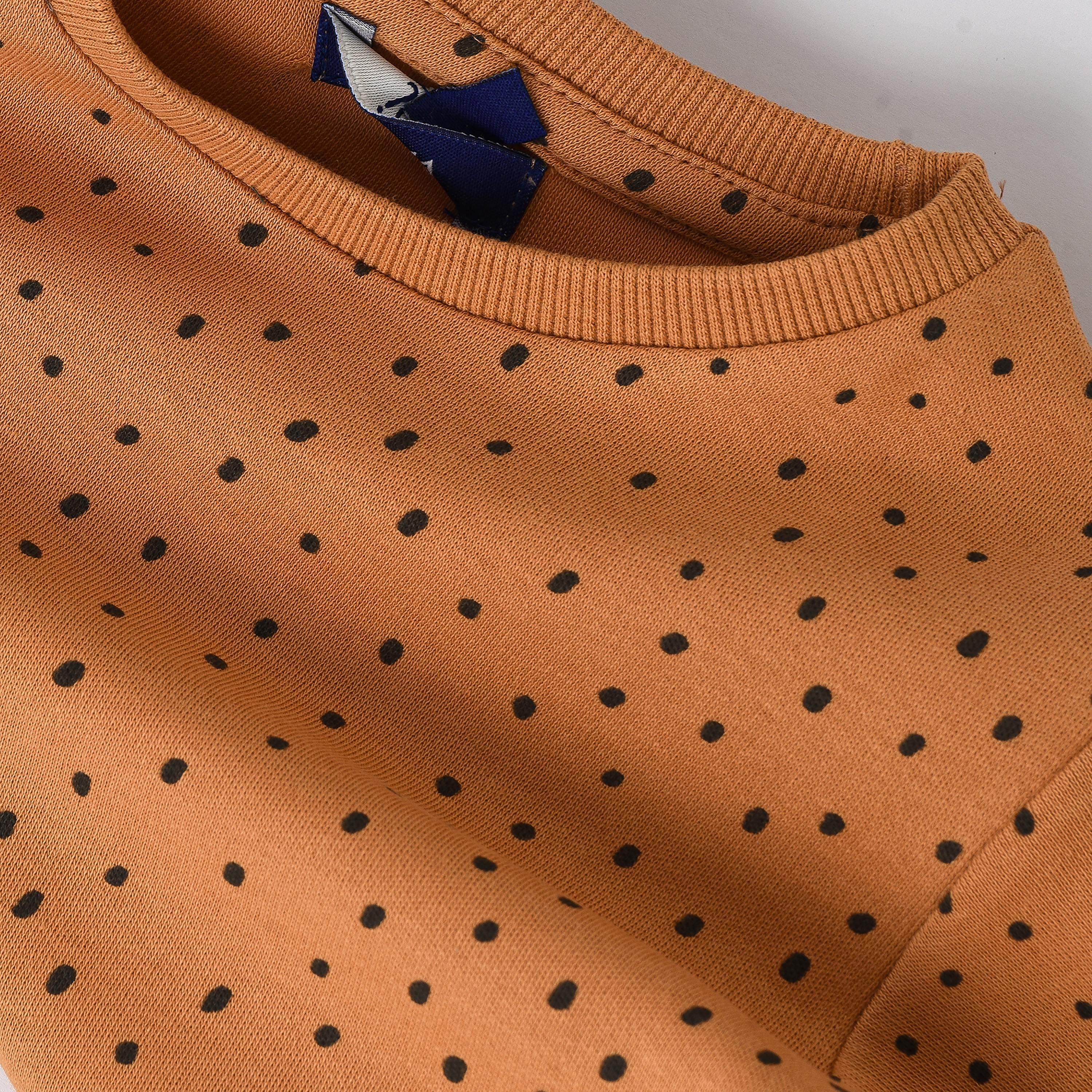 UniqKidz Stylish Dot Printed Short Sleeves T-Shirt-baby-boys-clothing-tshirtsandpolos-image-4