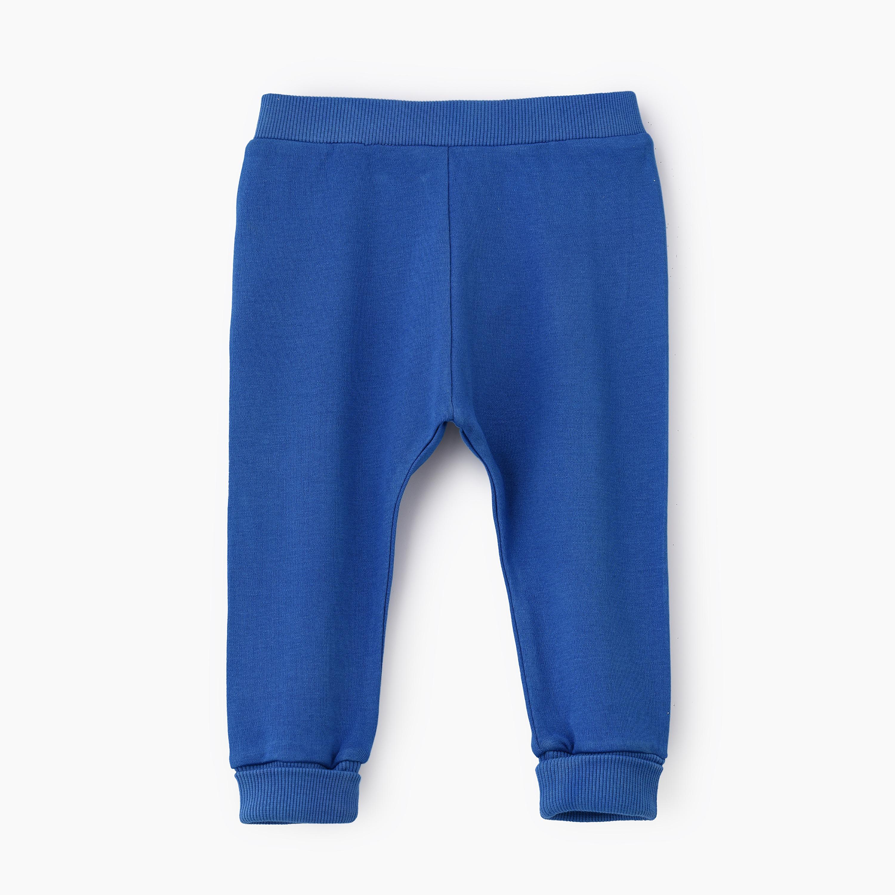 UniqKidz Solid Elasticated Joggers-baby-boys-clothing-bottoms-joggersandtrackpants-image-1