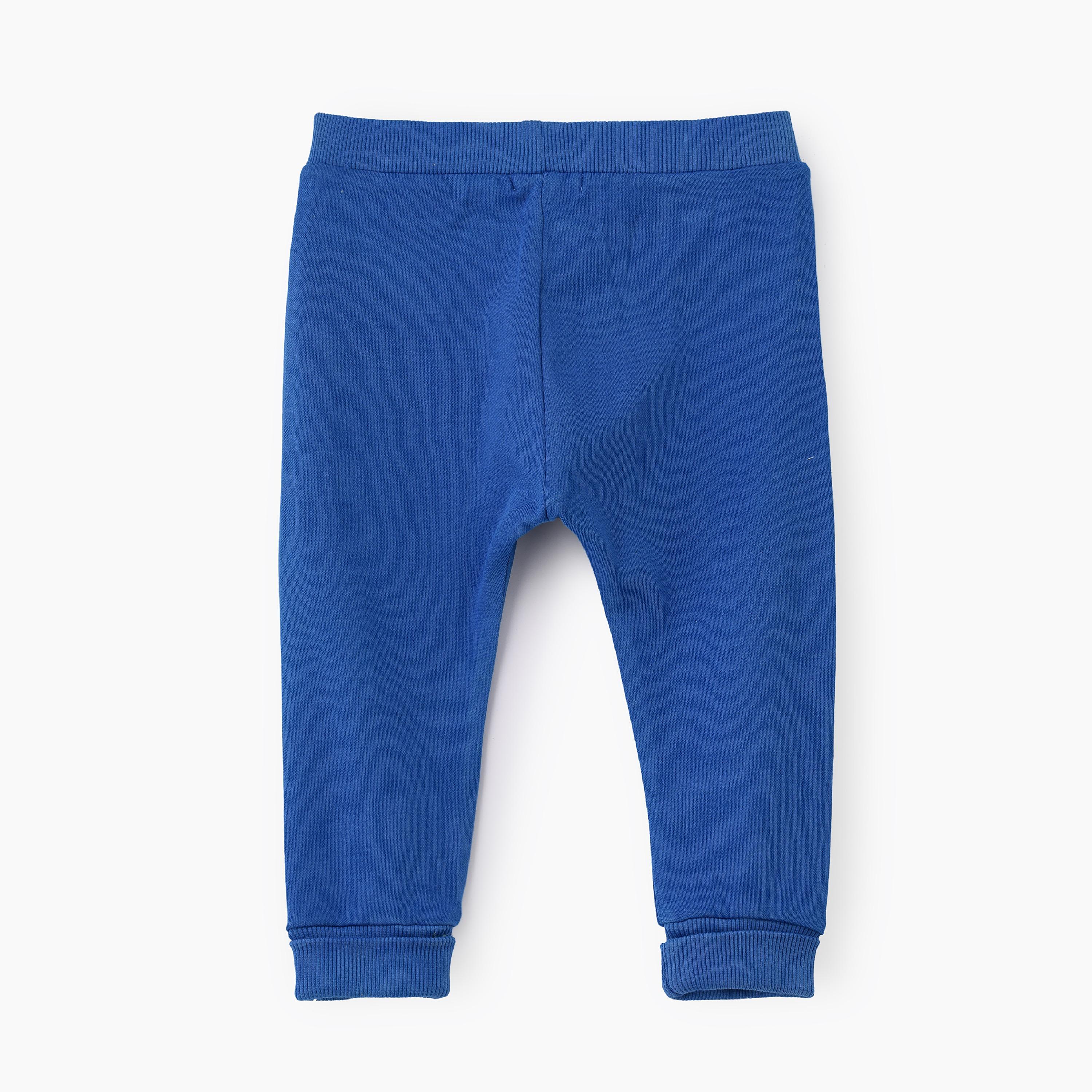 UniqKidz Solid Elasticated Joggers-baby-boys-clothing-bottoms-joggersandtrackpants-image-2