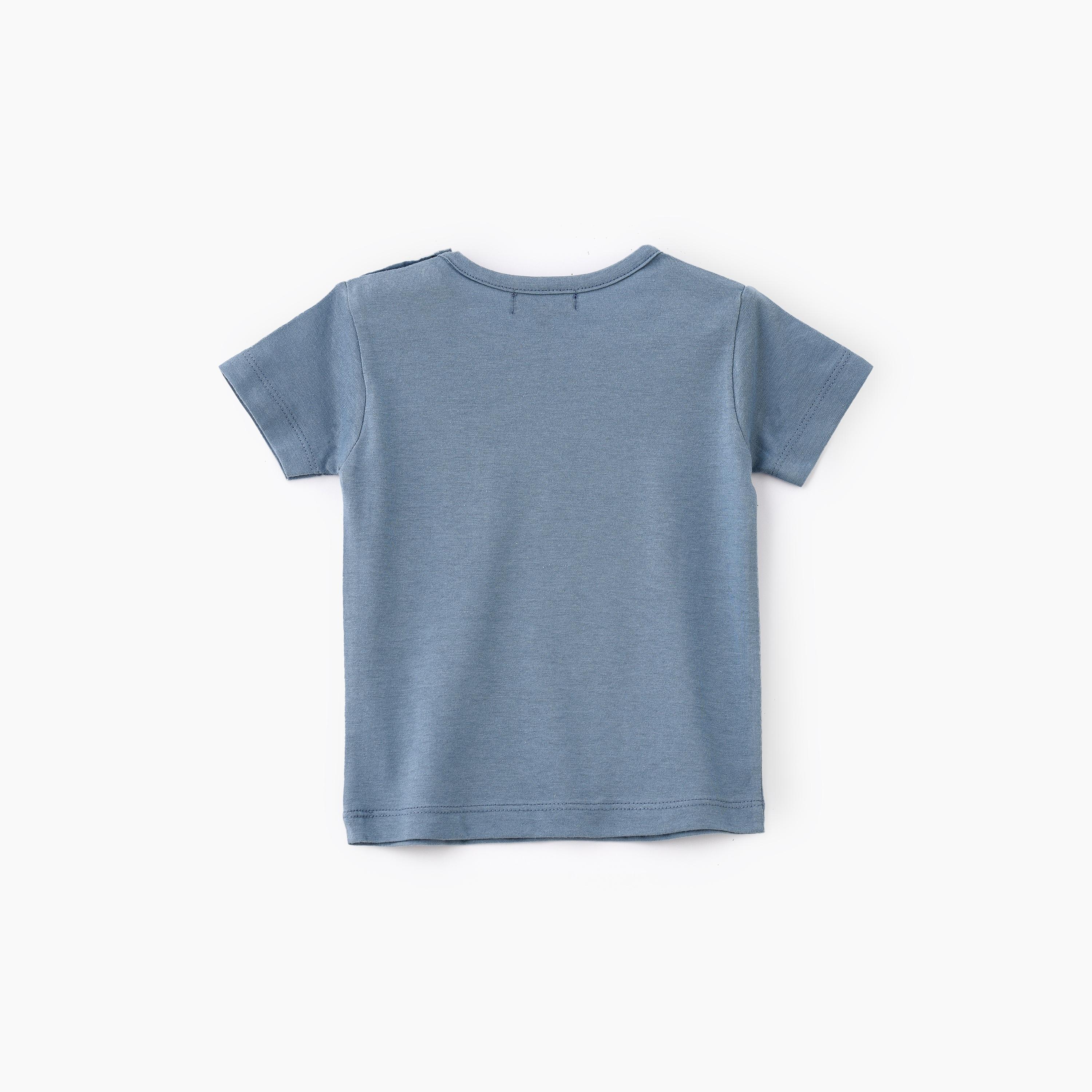 UniqKidz Adventurous Tiger Printed Short Sleeves T-Shirt-baby-boys-clothing-tshirtsandpolos-image-2